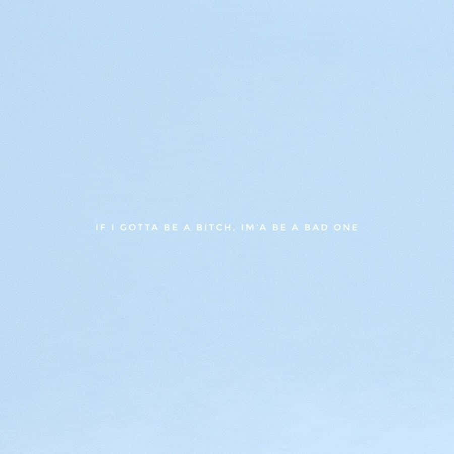 Download A Blue Sky With A Plane Flying Over It Wallpaper | Wallpapers.com