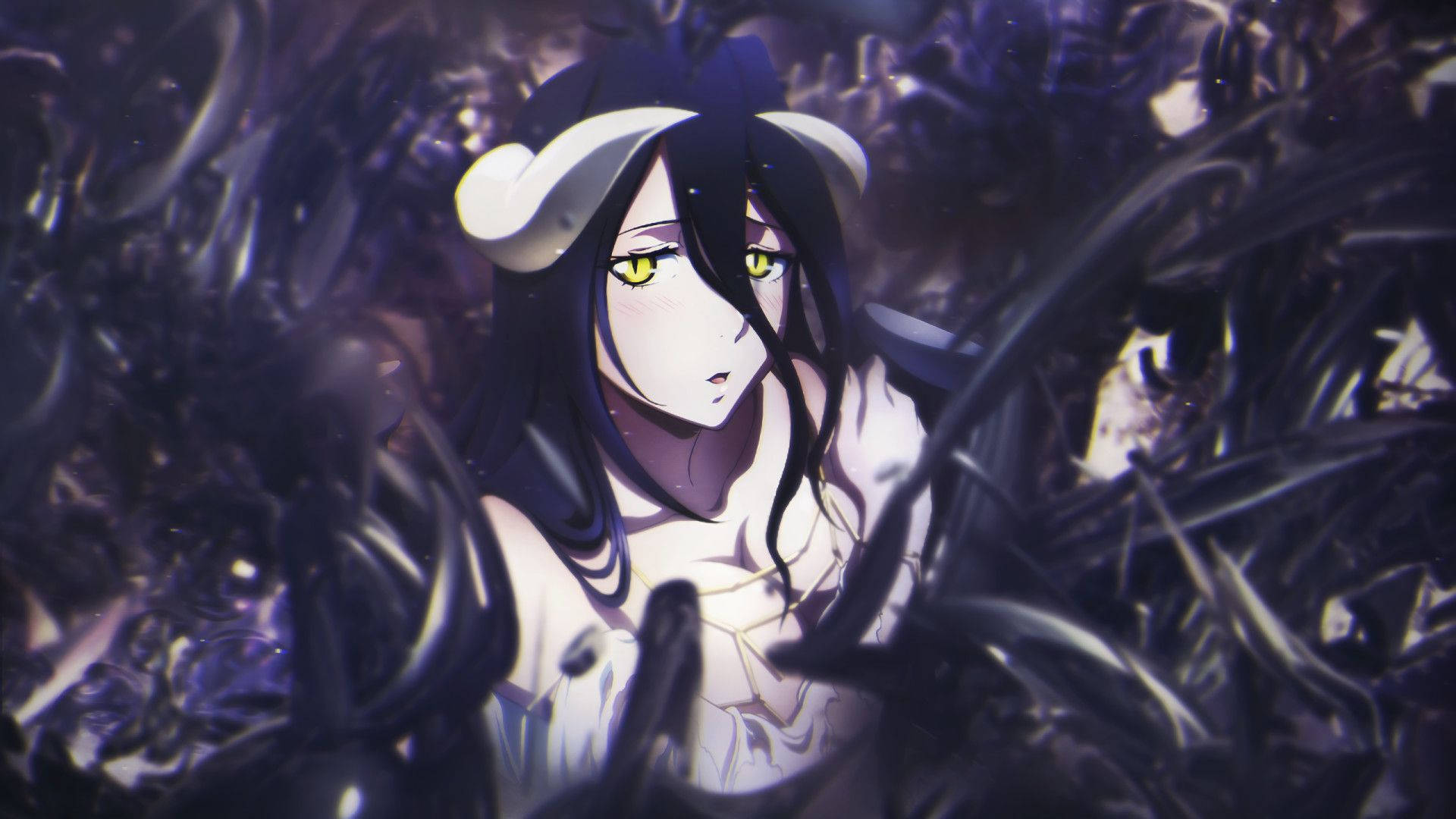 Embrace the Overlord with Albedo. Wallpaper