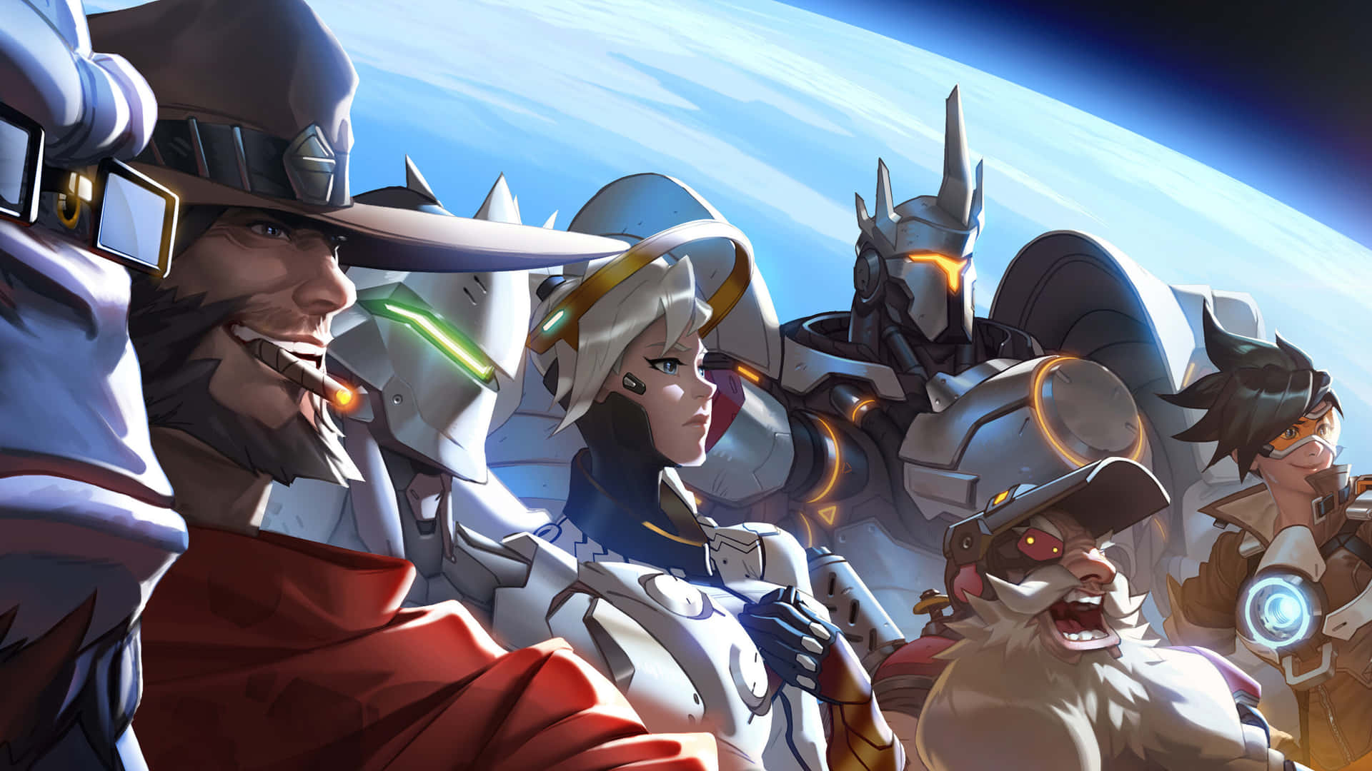 Aesthetic Overwatch Gaming Action Wallpaper
