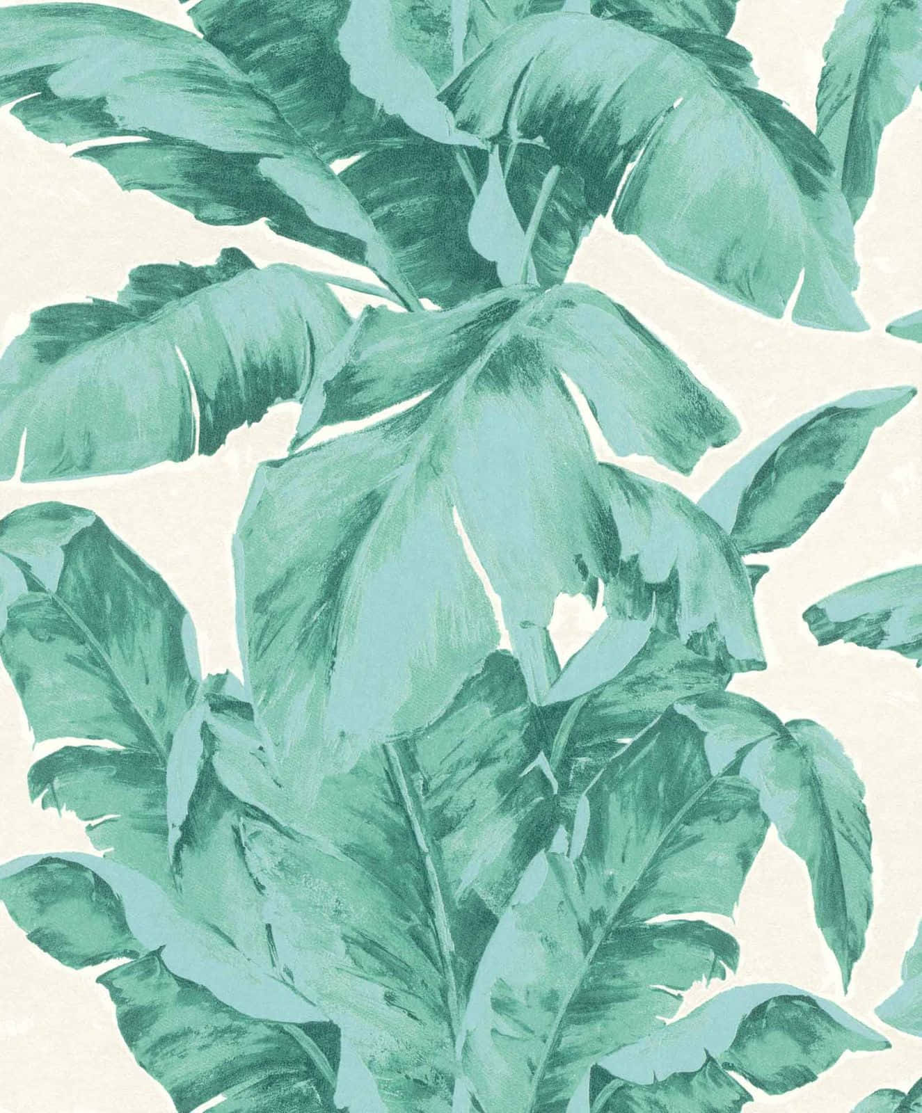 Feel the beach at your fingertips with the Aesthetic Palm Leaves Wallpaper