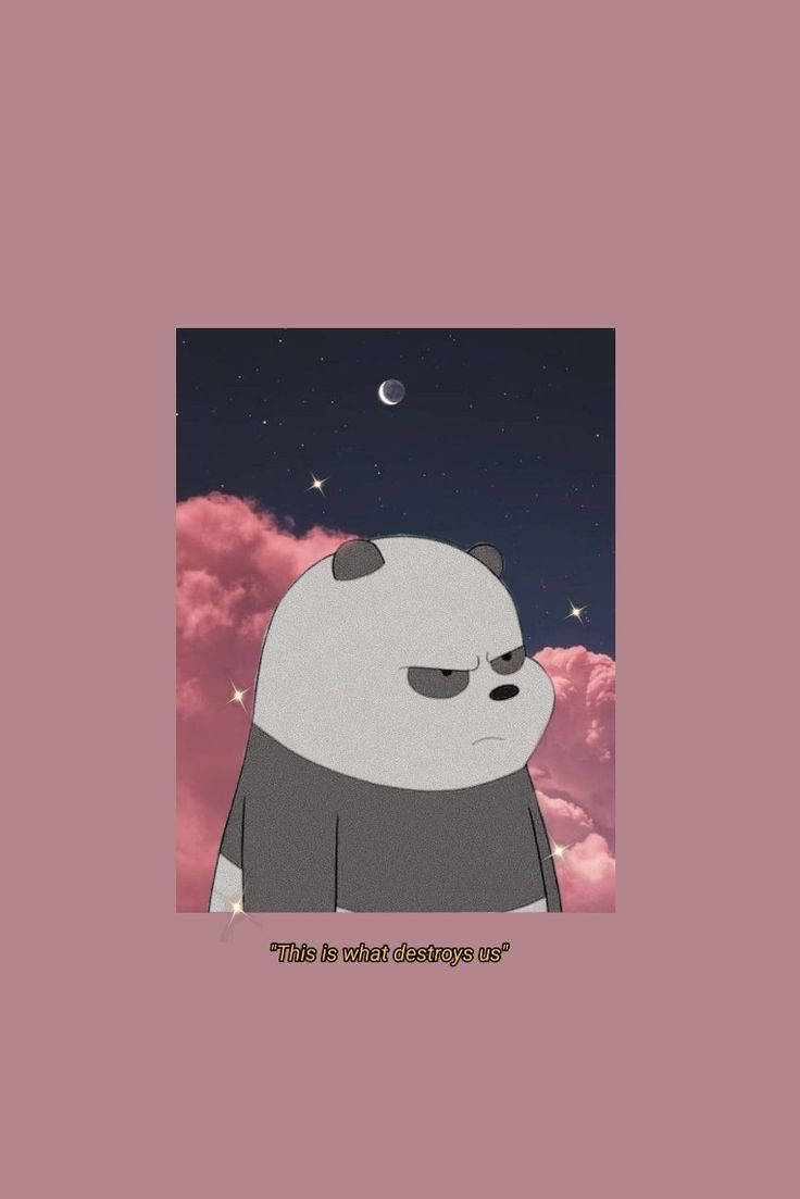 Download Aesthetic Panda Bear Angry Wallpaper 