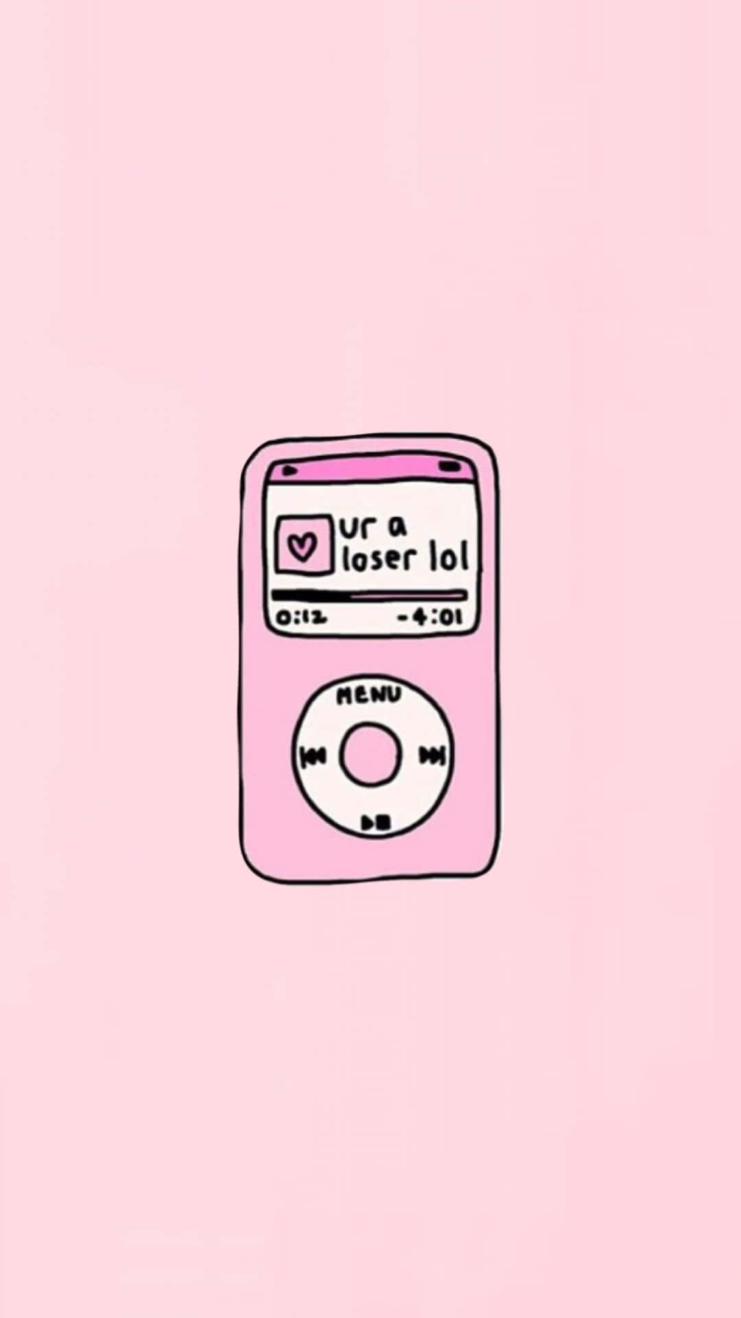 Æstetisk Pastel Pink iPod Baggrund: