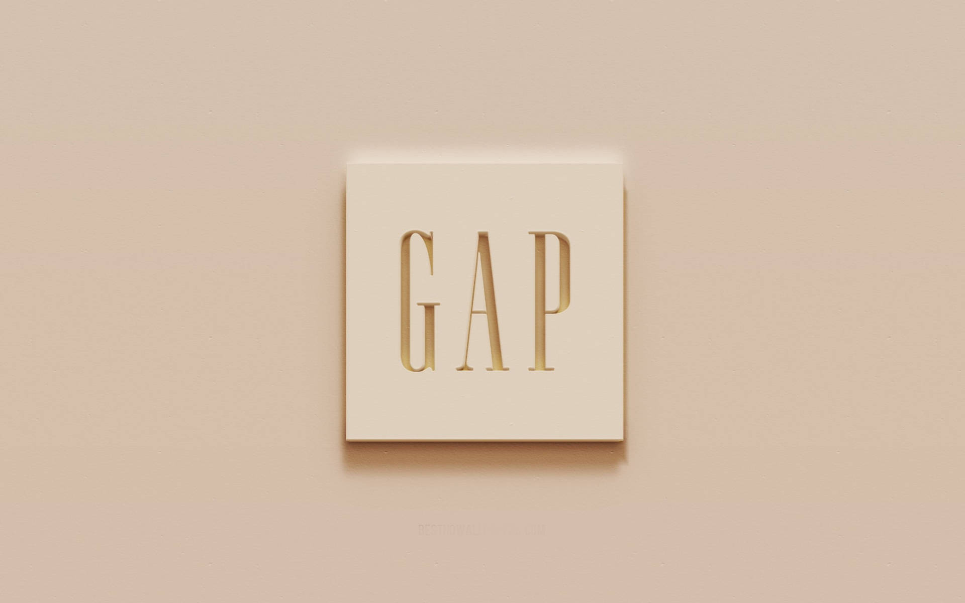 Aesthetic Pastel Pink Gap Logo Wallpaper