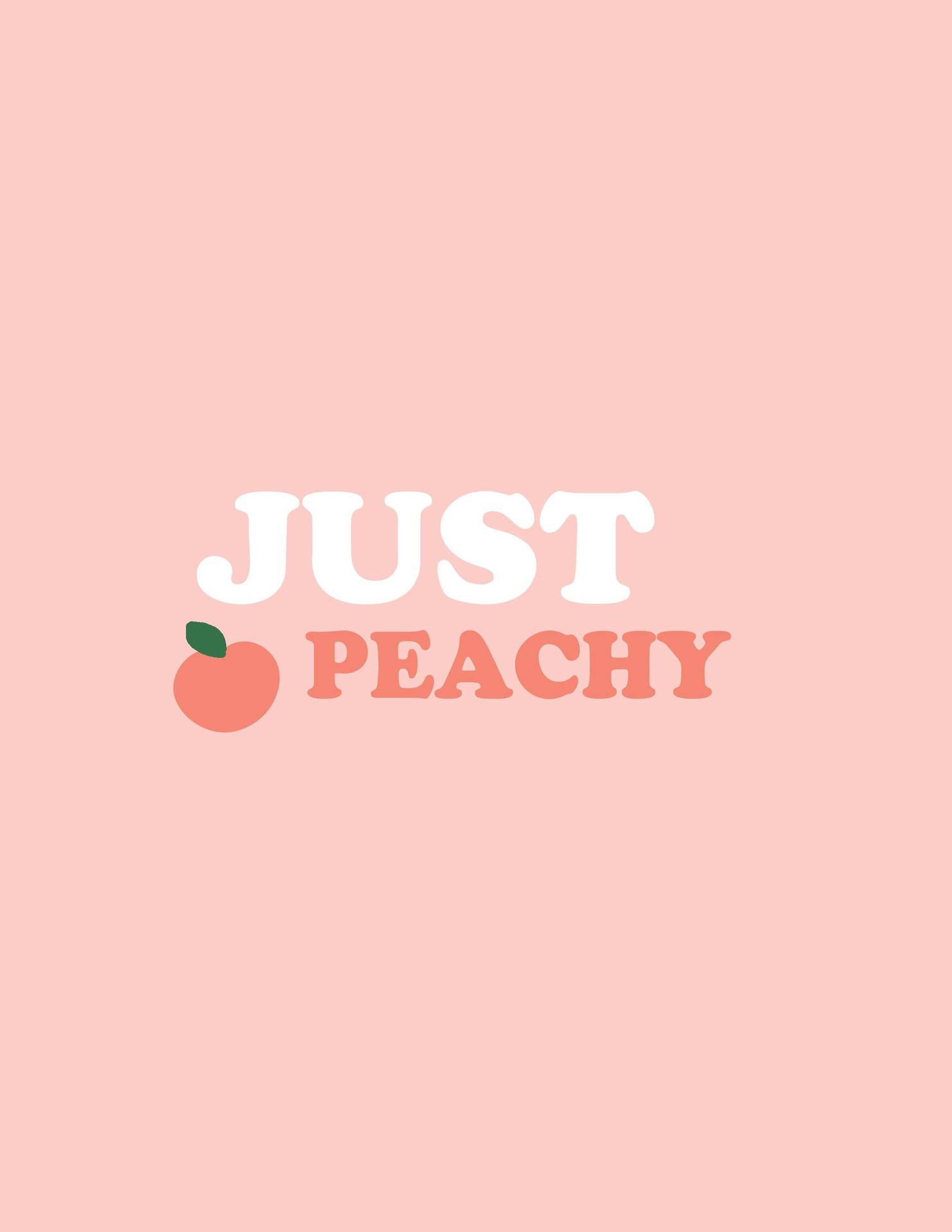 Aesthetic Peach Pink Just Peachy Wallpaper