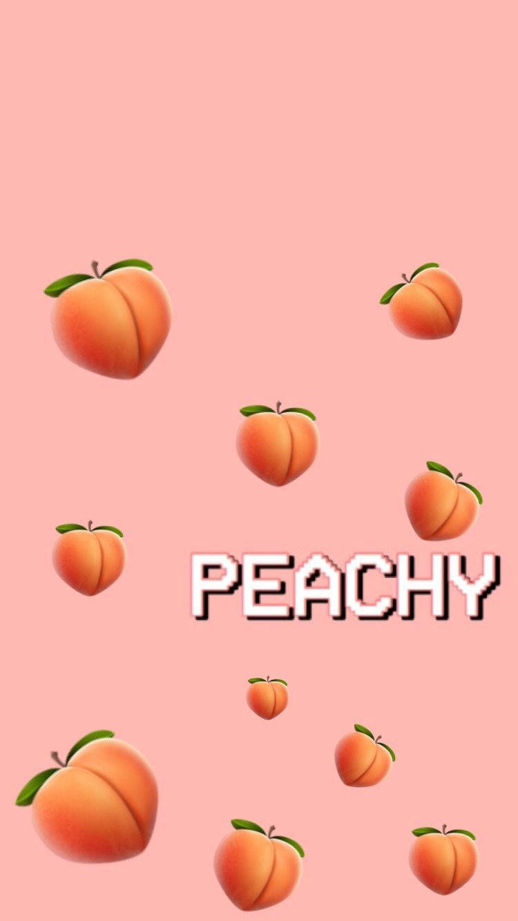 Aesthetic Peach Pink Peachy Wallpaper