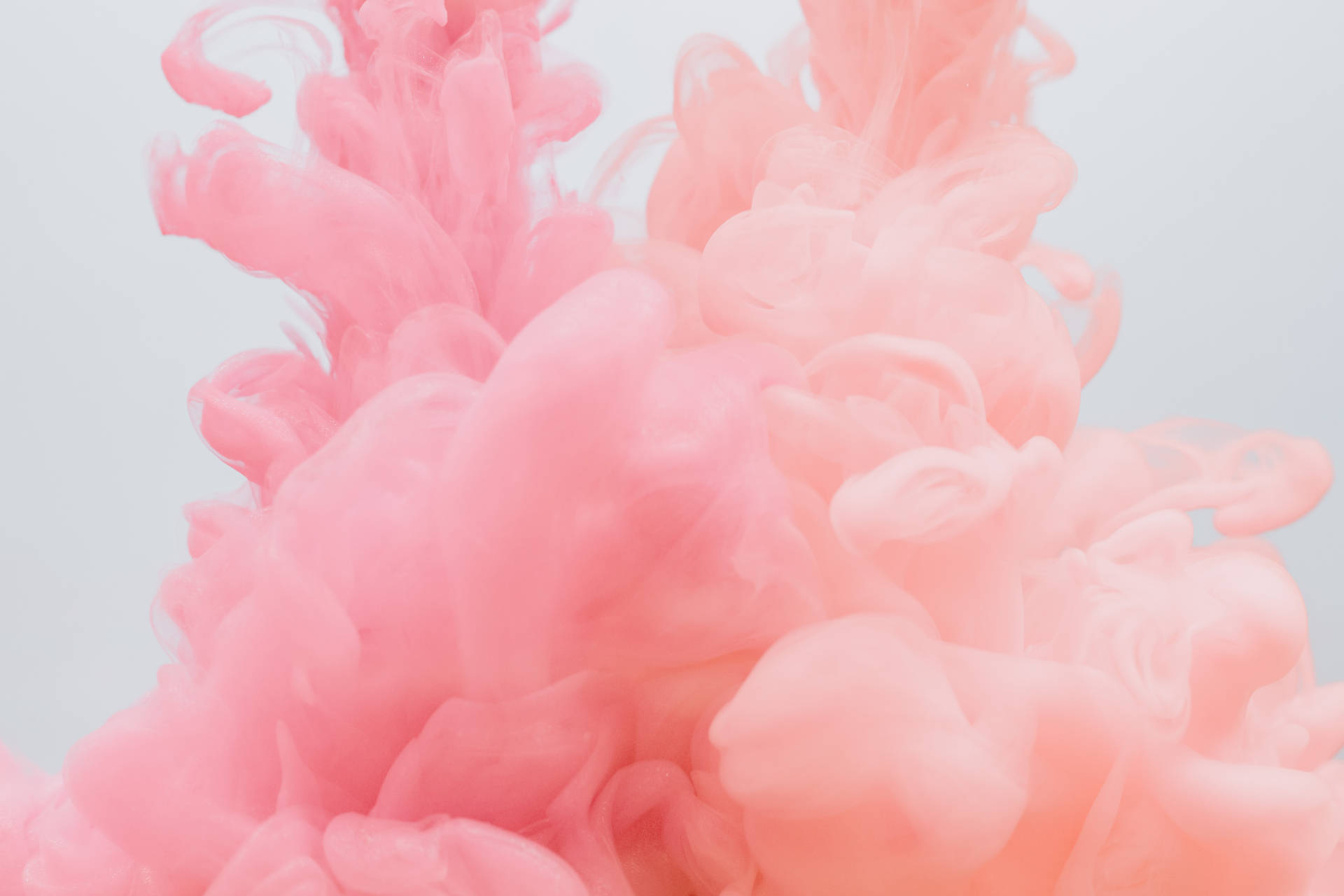 Aesthetic Peach Pink Smoke Wallpaper