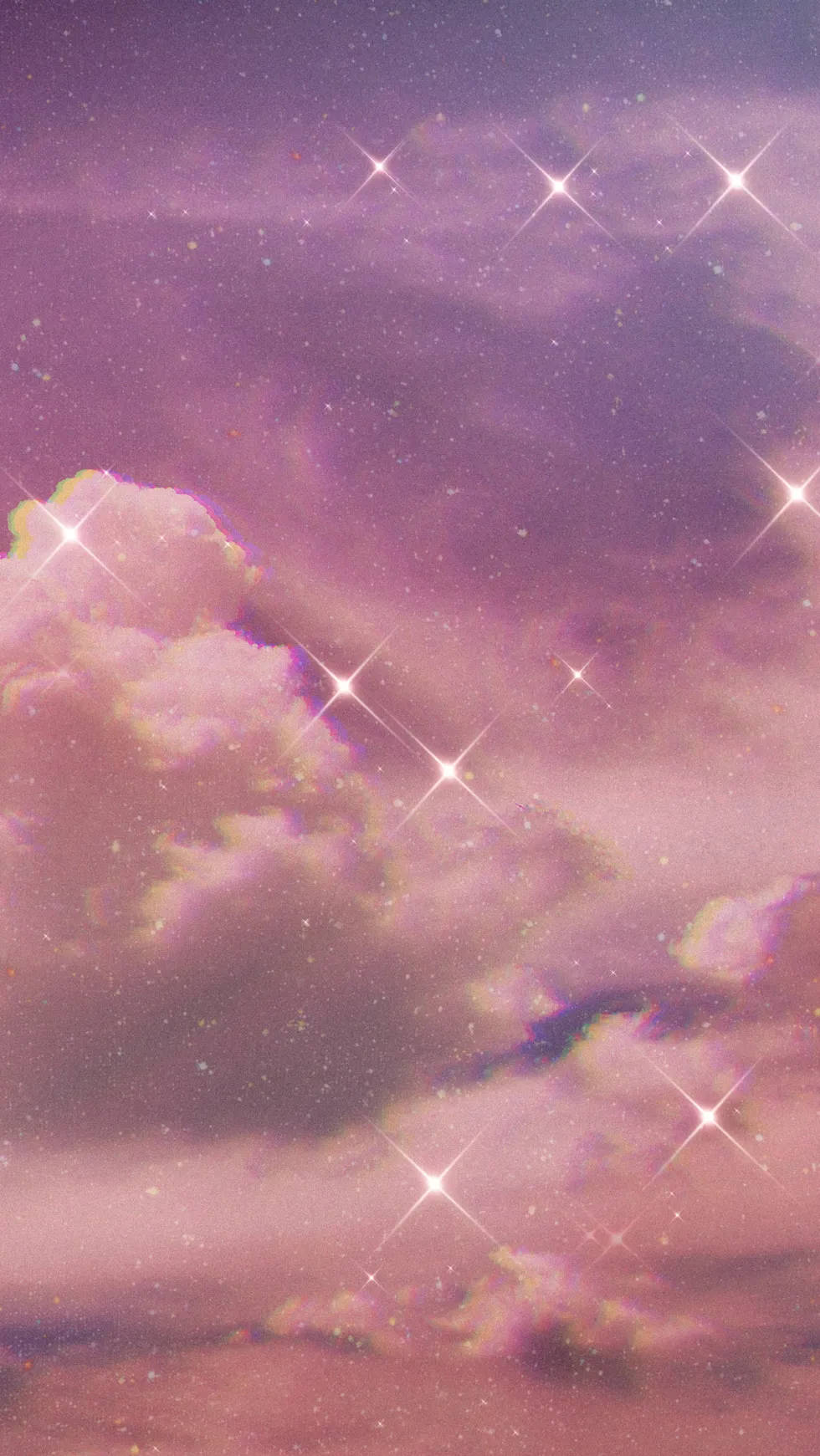 Aesthetic Phone Starry Clouds Wallpaper