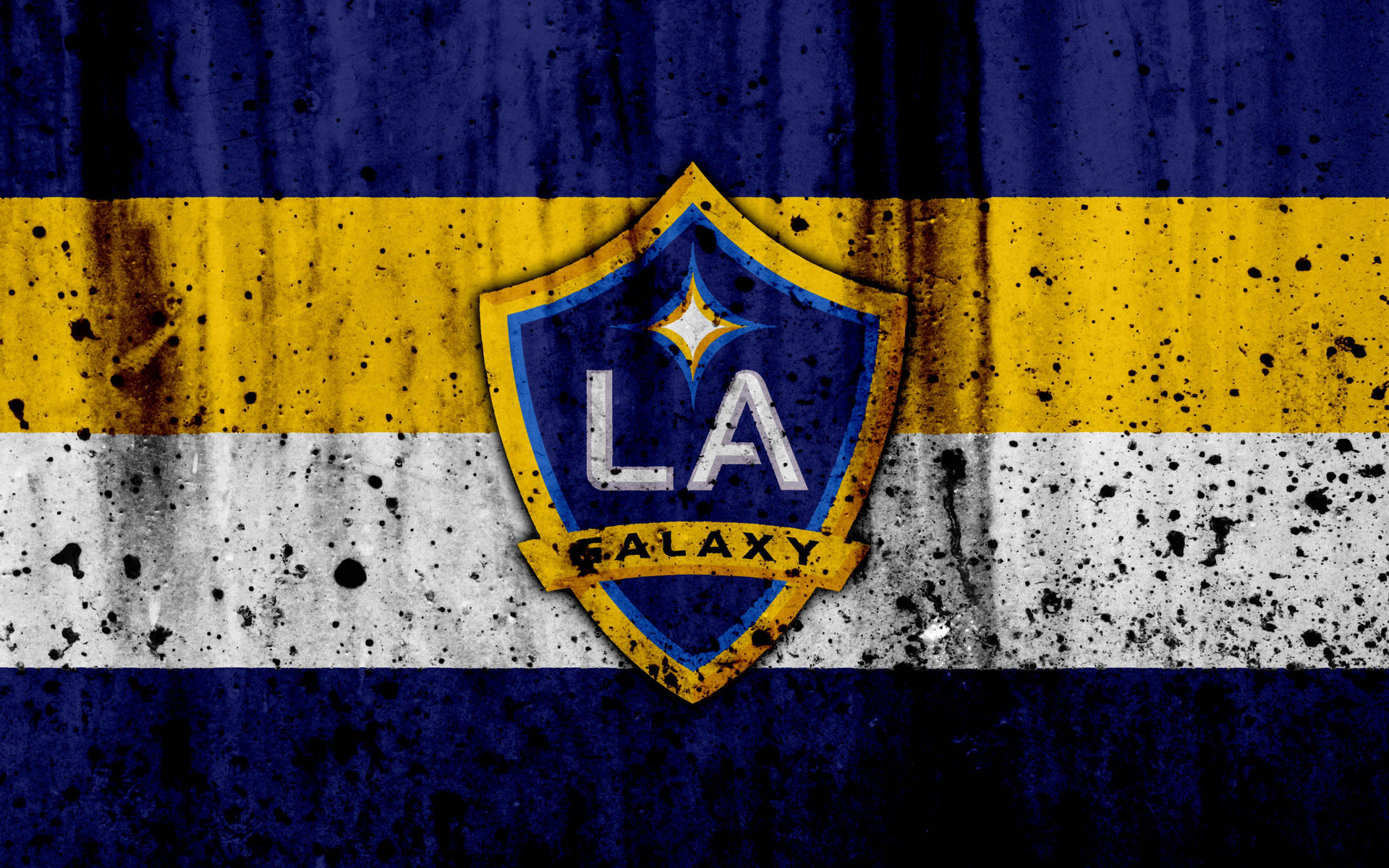 Aesthetic Photoshop LA Galaxy Logo Wallpaper