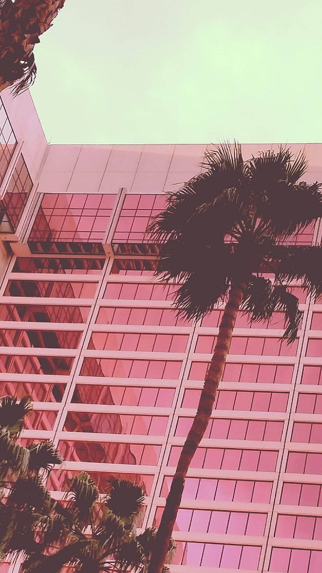 Aesthetic Pink Building Picture