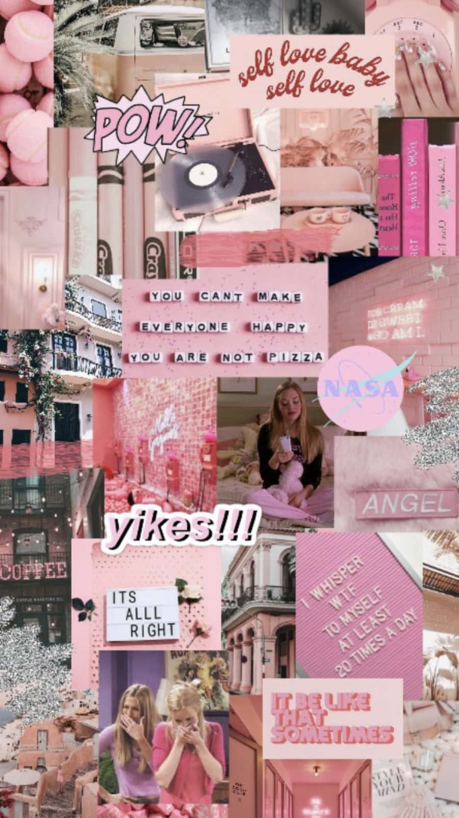 35 Pink Aesthetic Wallpapers with Quotes and Collages