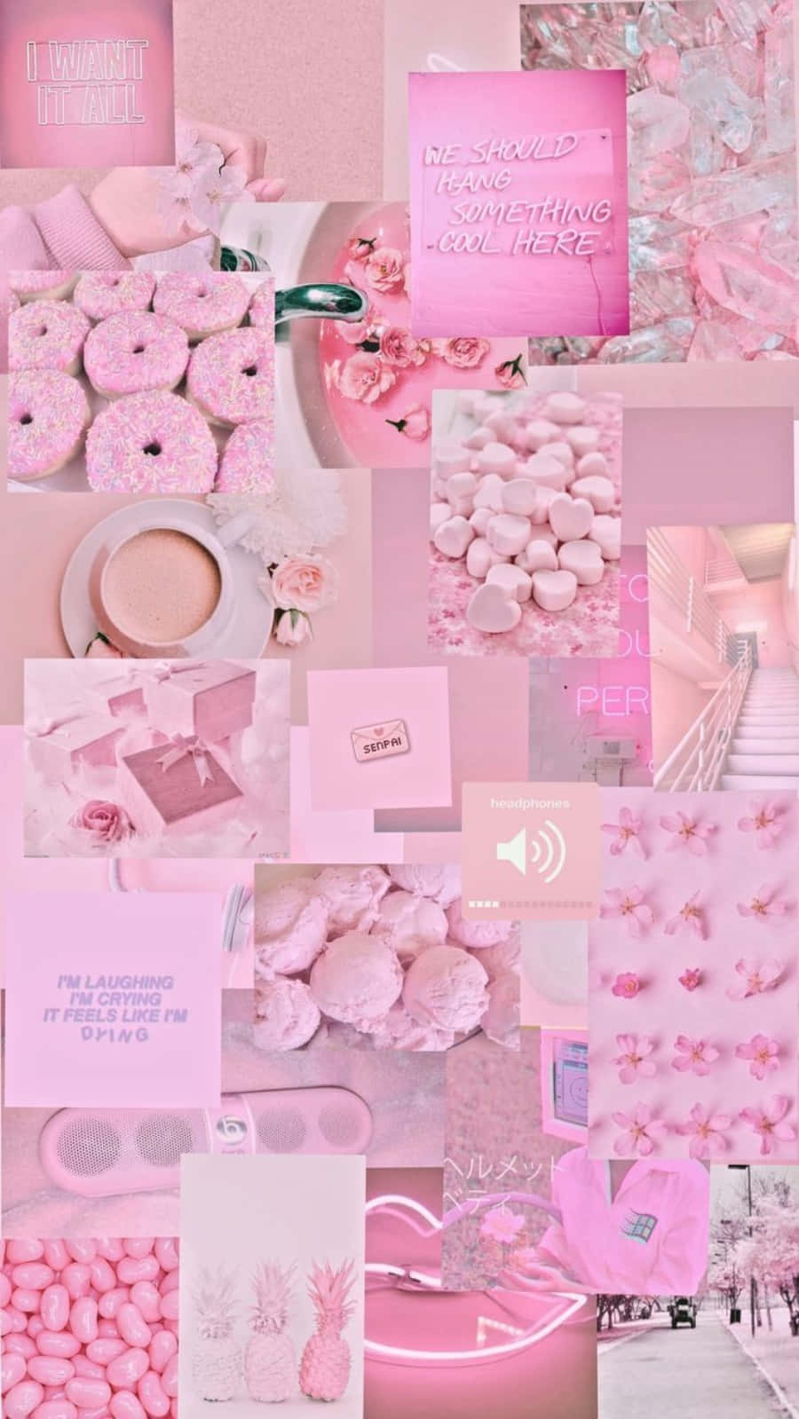 Download Collage of Beautiful Pink Aesthetic Wallpaper | Wallpapers.com