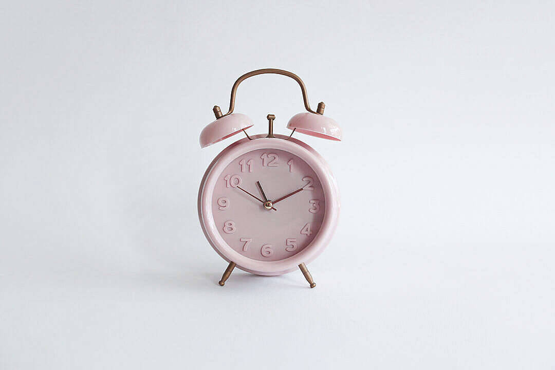 Aesthetic Pink Desktop Alarm Clock