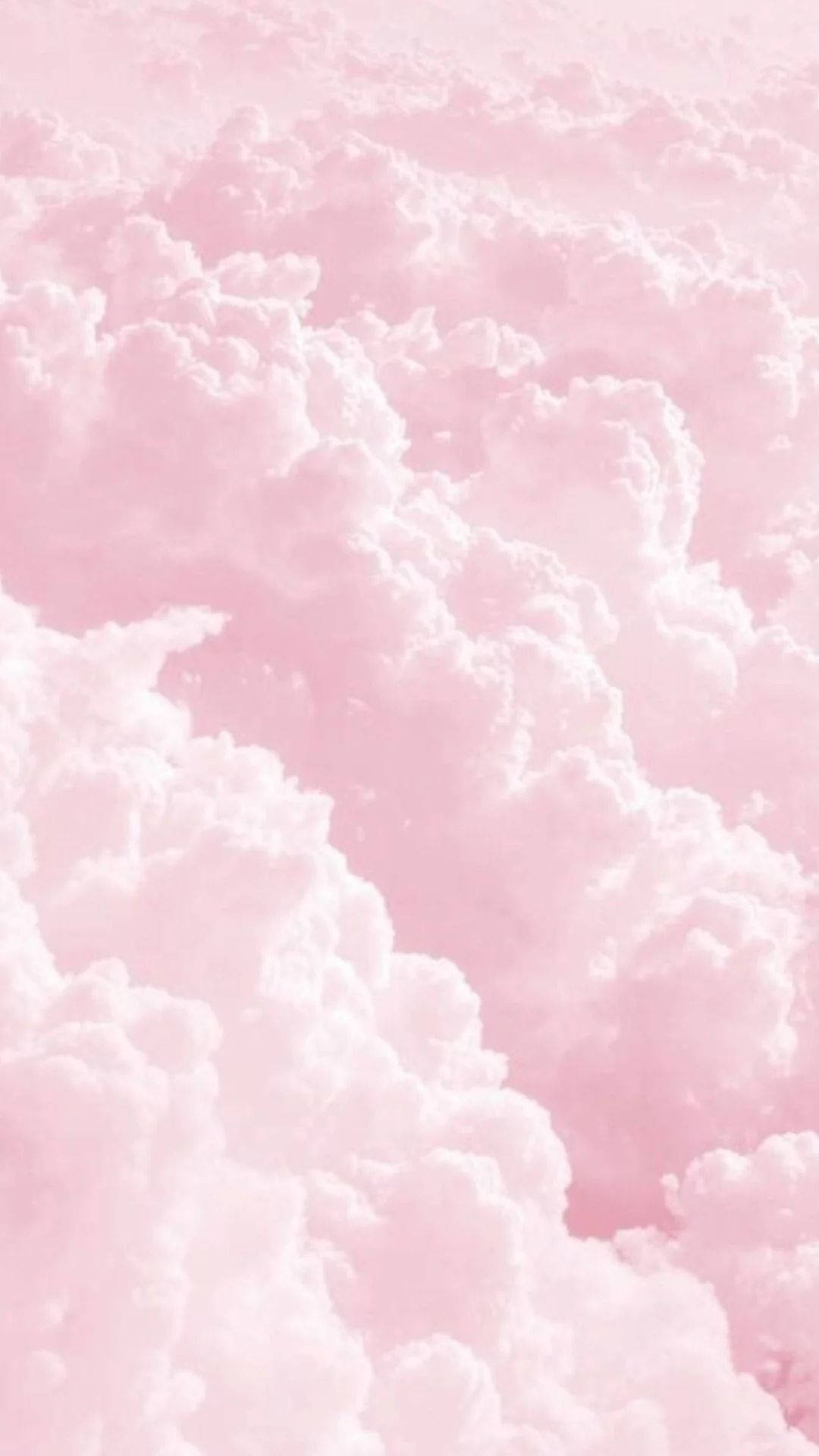 Aesthetic Pink Fluffy Clouds Wallpaper