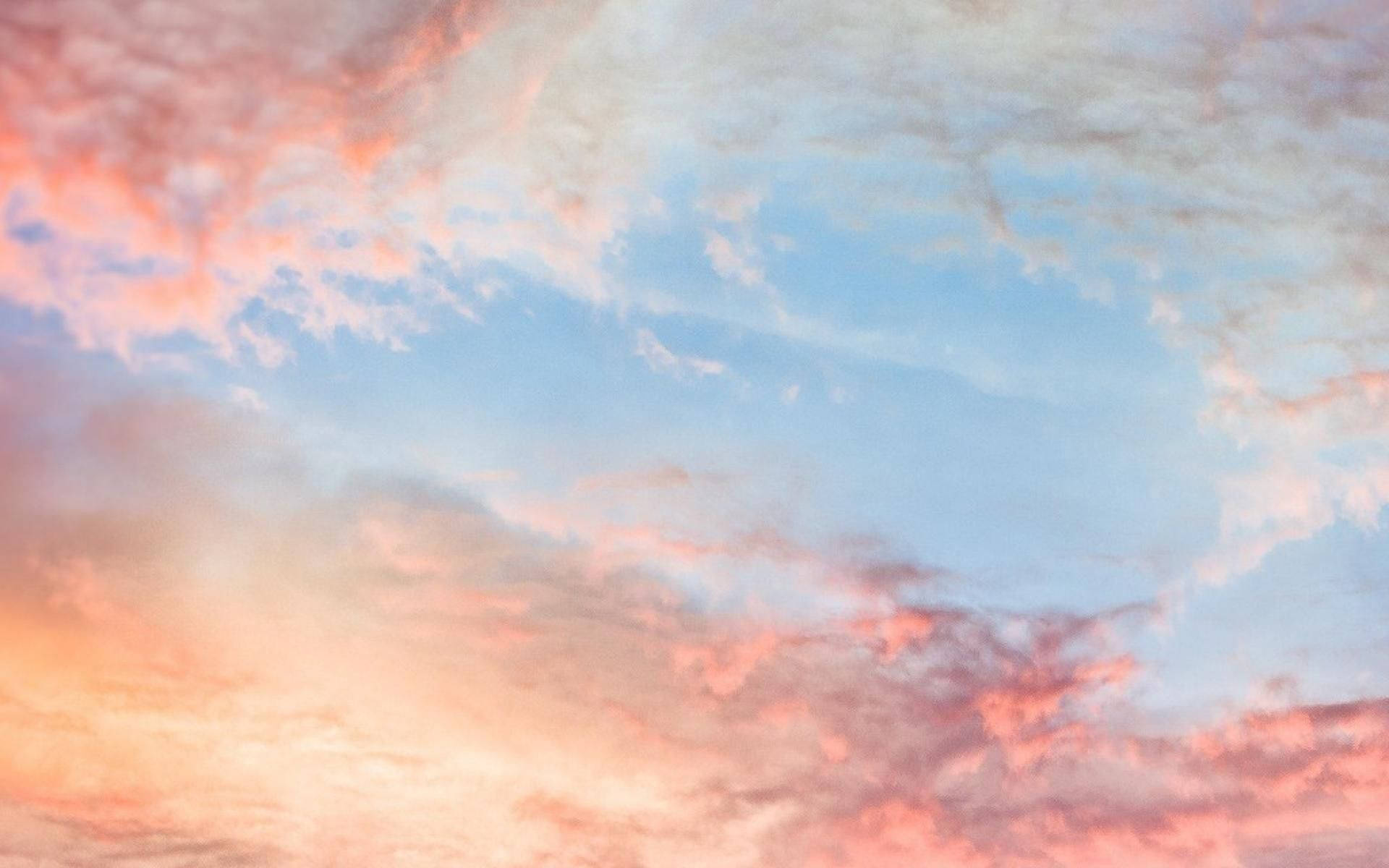 Aesthetic Pink High Resolution Clouds Background