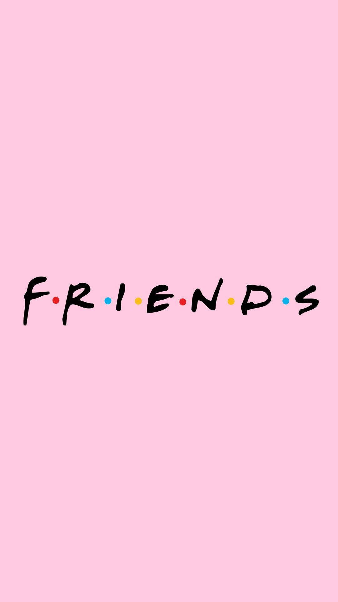 Aesthetic Pink Iphone Friends Logo