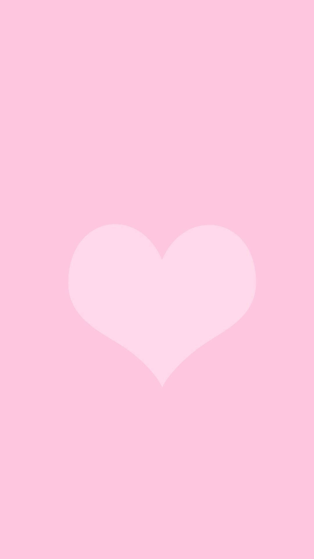 Aesthetic Pink Iphone Pastel Heart Wallpaper