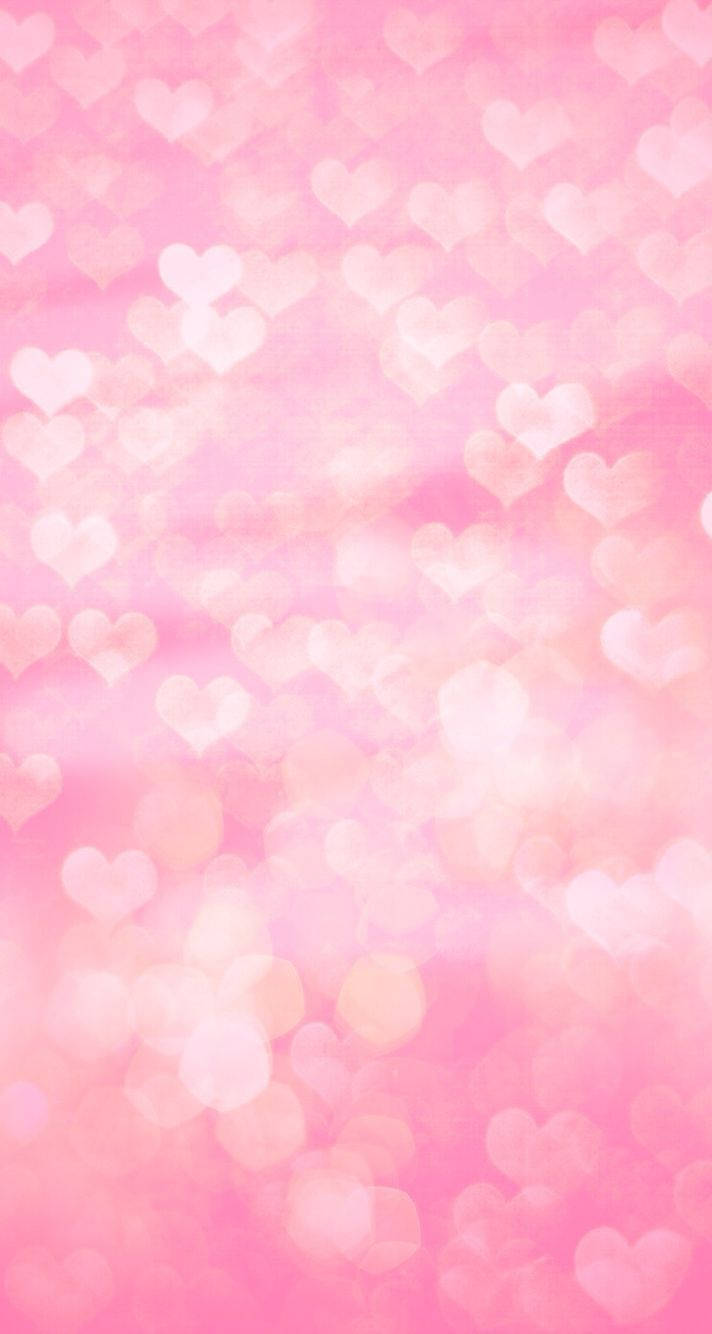 Aesthetic Pink Iphone Tiny Hearts Collage