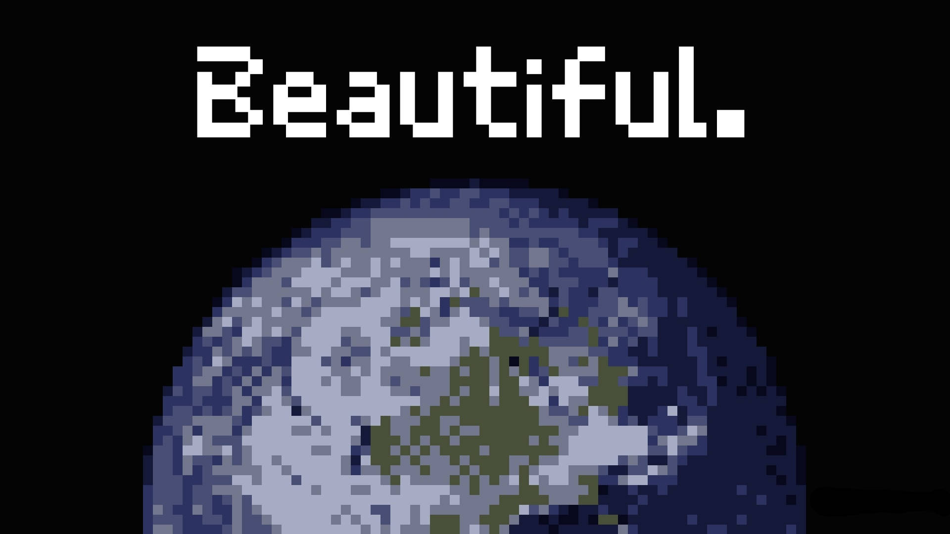 Bellosfondo Con Pixel Art Estetica Della Terra In Alta Definizione. Sfondo