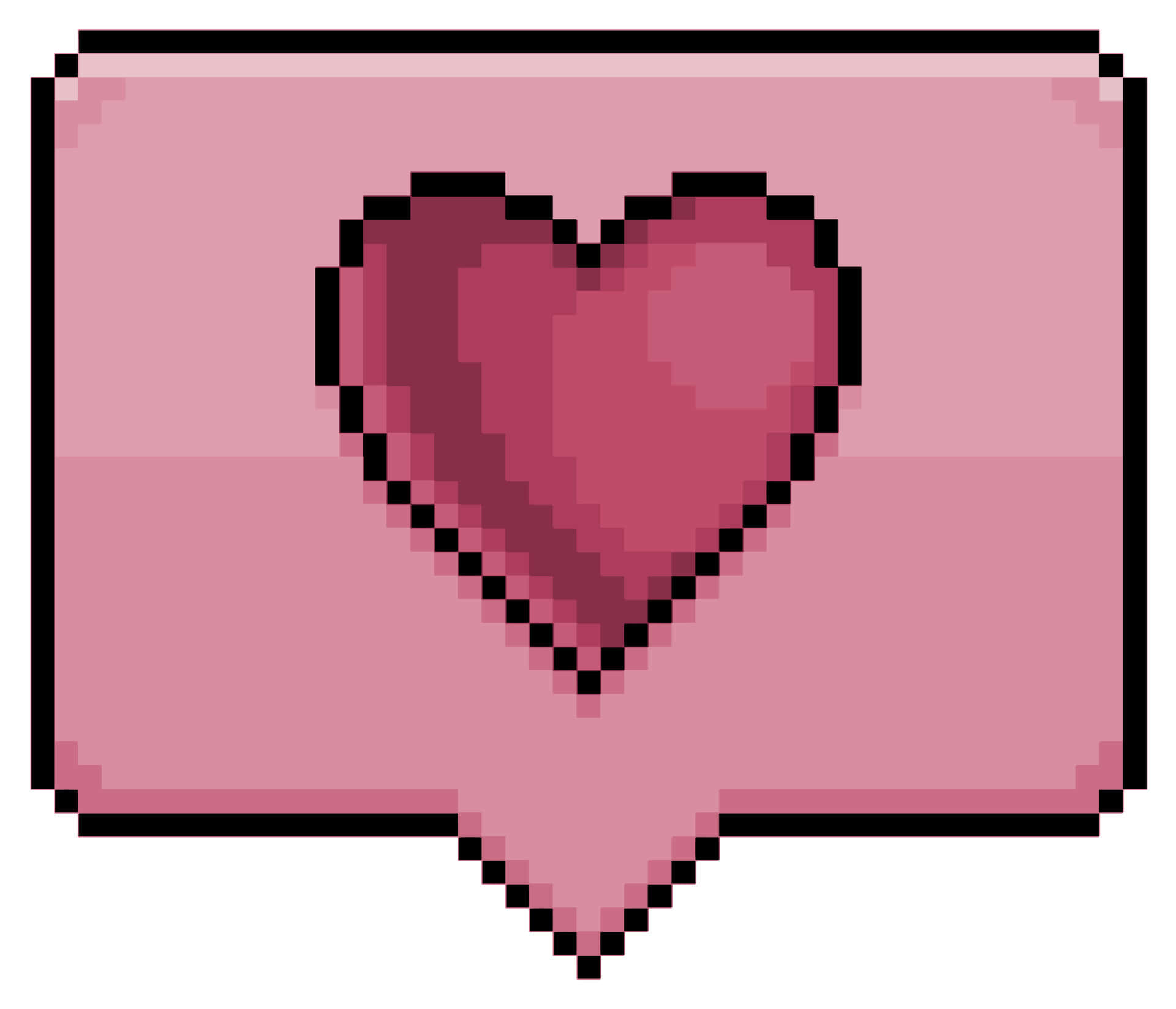 Pixel Heart Icon - Pixel Art