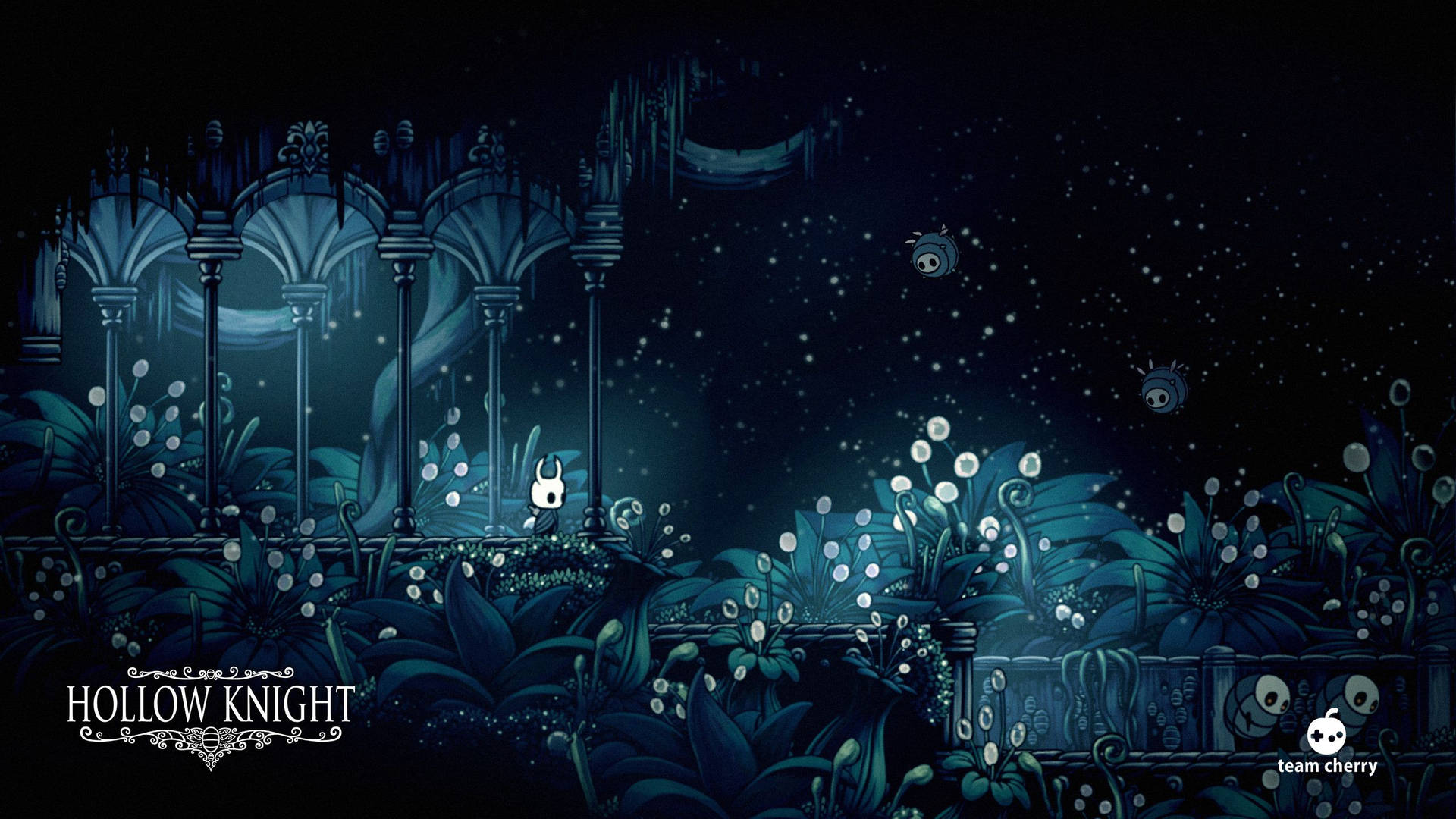 Aesthetic Poster Of Hollow Knight Wallpaper