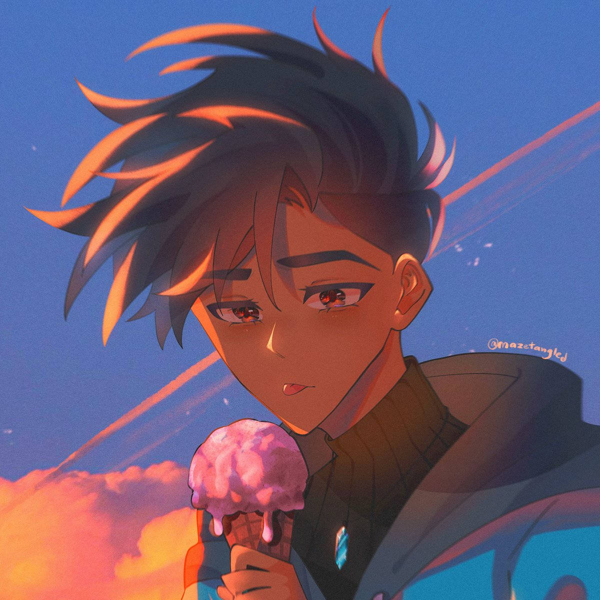 Aesthetic Profile Picture Anime Boy Art Background