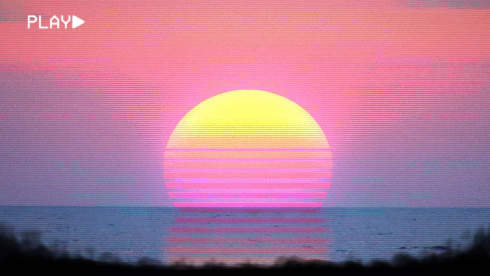 Aesthetic Profile Picture Ocean Sunset Background