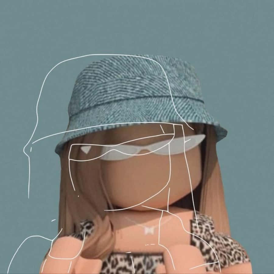 A Doll With A Hat And Sunglasses Is Shown Wallpaper