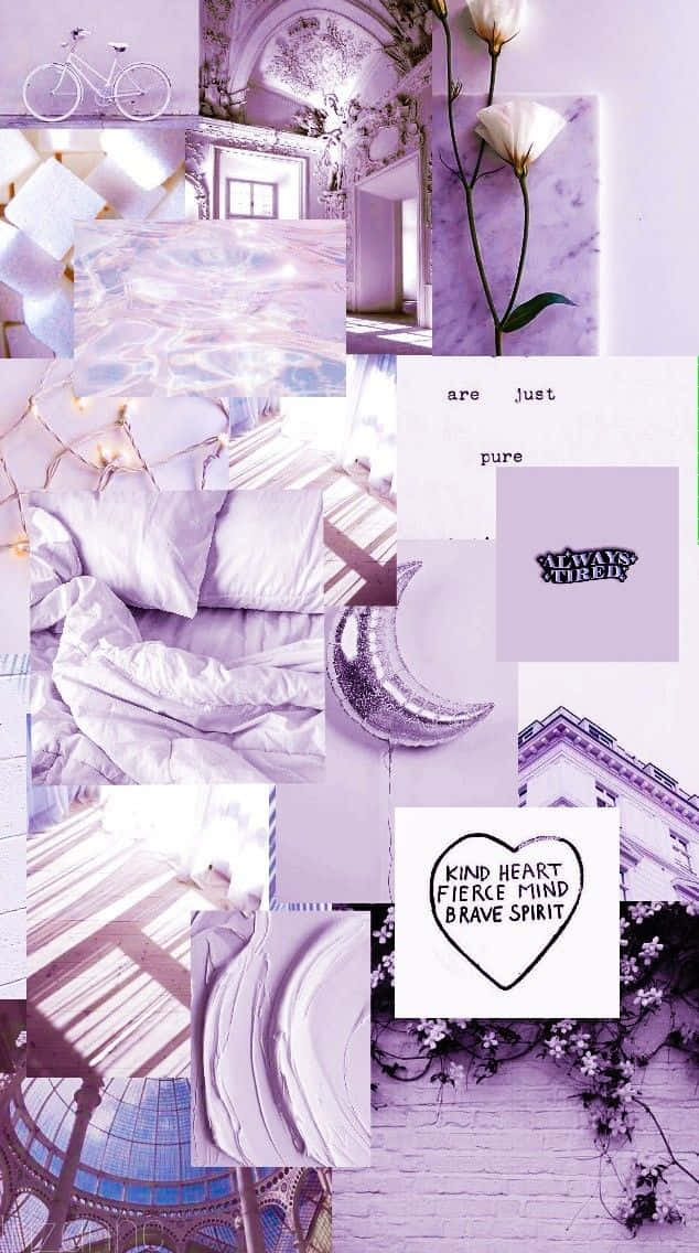 Elegant Light Aesthetic Purple Montage Background