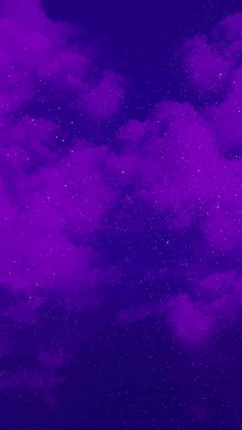 Deep Clouded Sky Aesthetic Purple Background