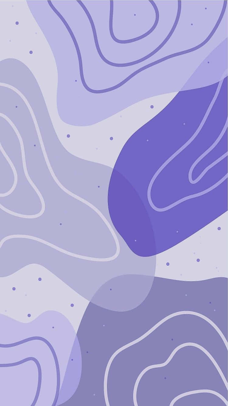 Wavy Abstract Aesthetic Purple Background Vector Art Background