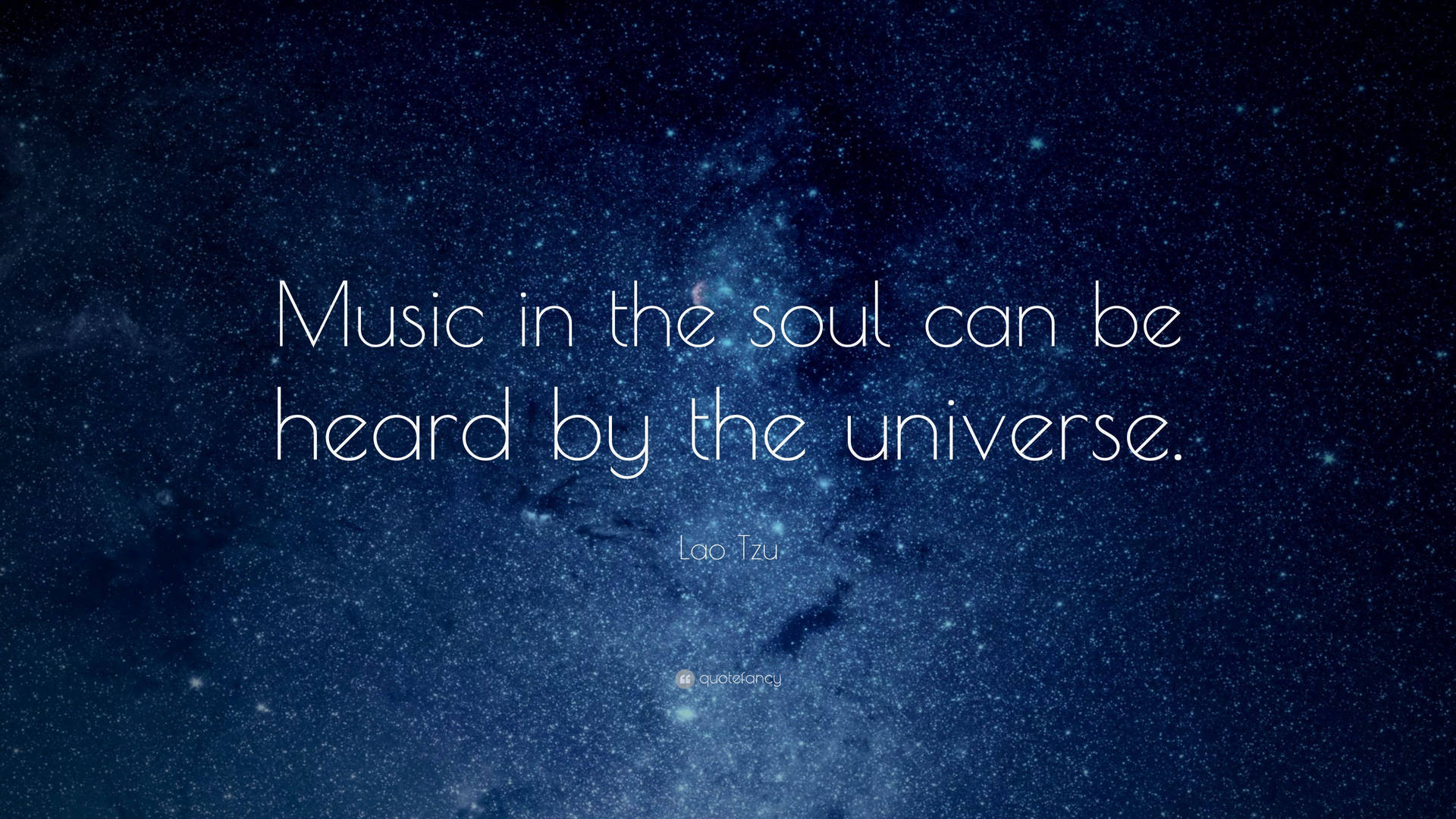 Aesthetic Quotes Music Night Sky Wallpaper