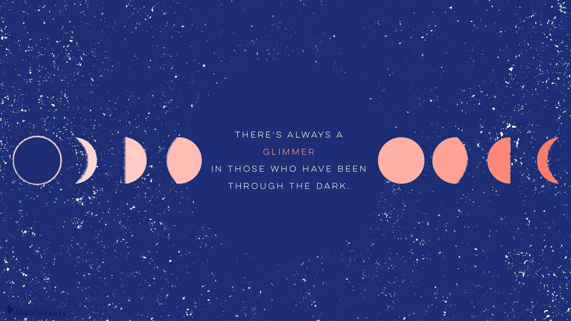 Aesthetic Quotes Phases Of The Moon Wallpaper