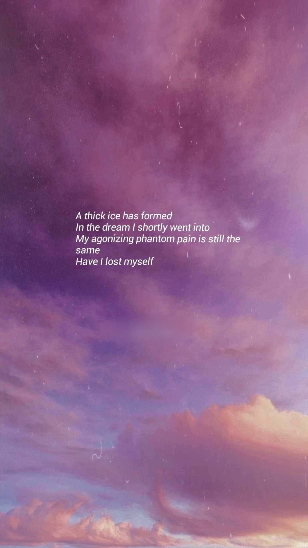 Download A Purple Sky With Clouds And A Quote | Wallpapers.com