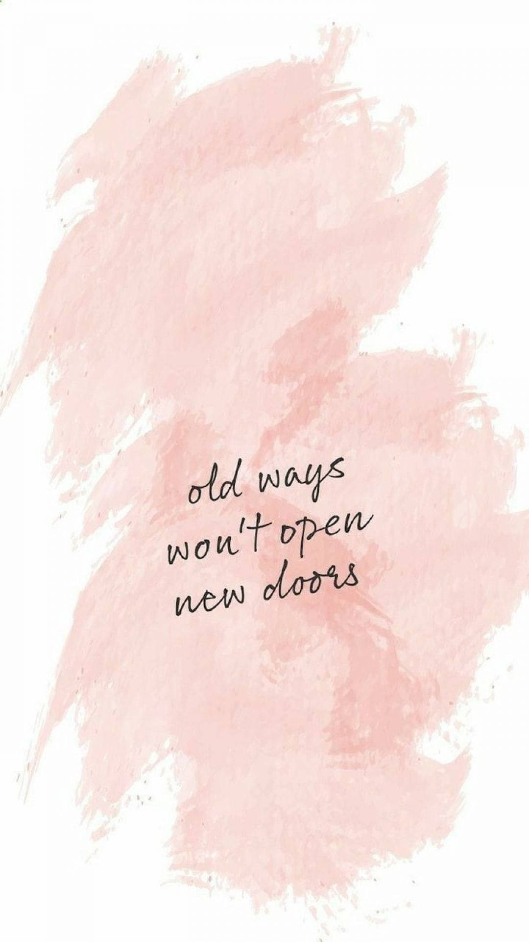 Aesthetic Quotes Pink Paintbrush Texture