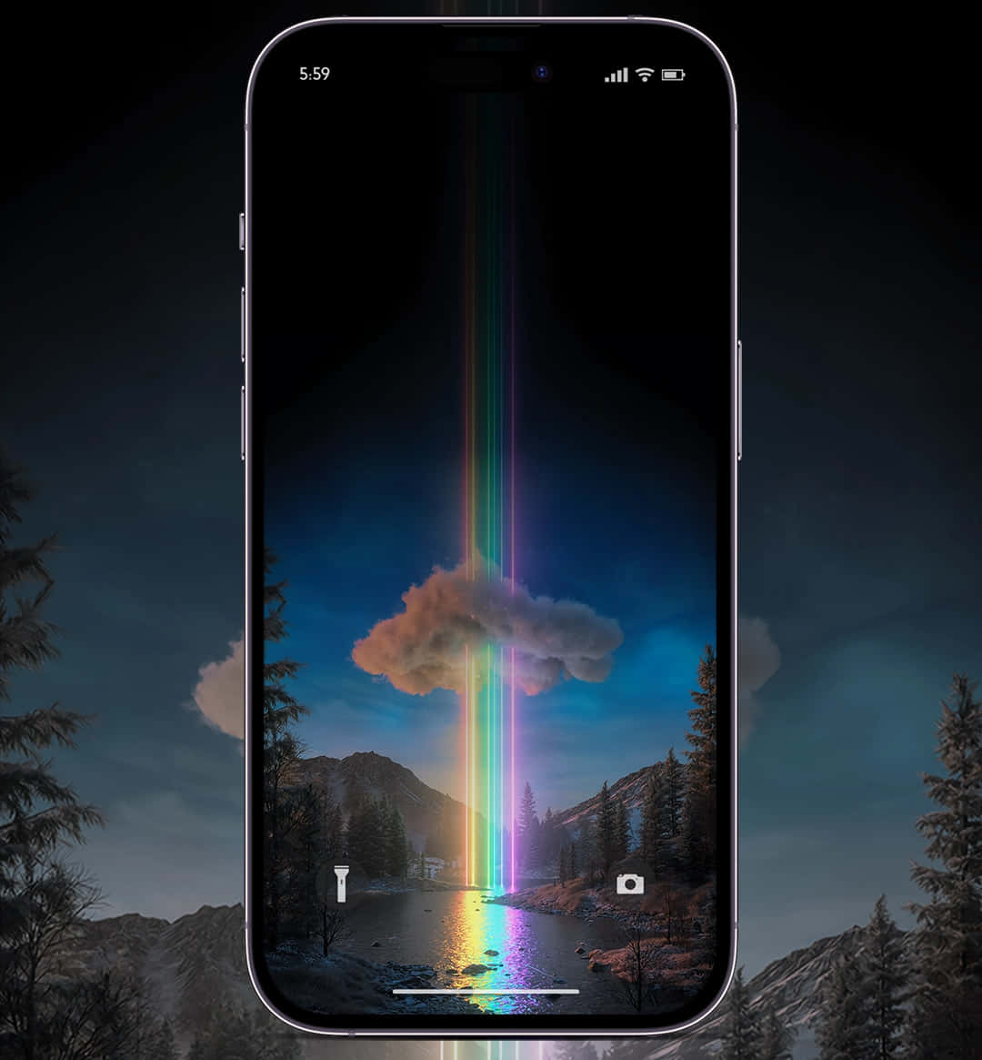 Esist Zeit, Sich Von Aesthetic Rainbow's Neuem Mobilgerät Inspirieren Zu Lassen! Wallpaper