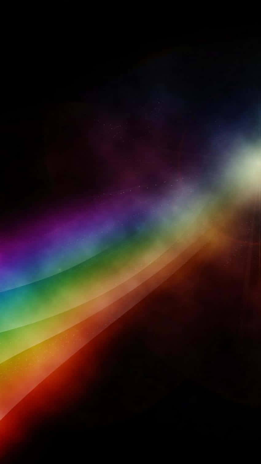 Smokey Aesthetic Rainbow Mobile In The Dark Wallpaper