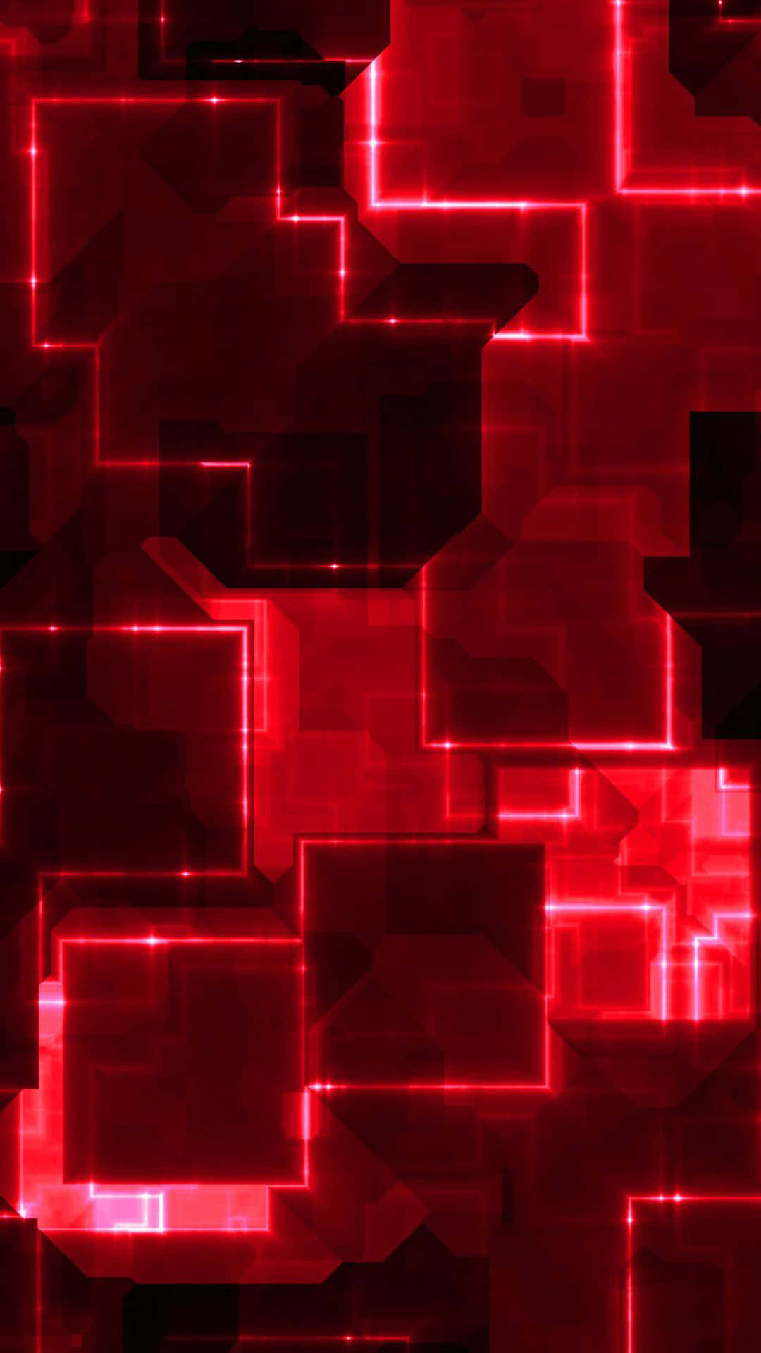 Abstrakte geometriske figurer æstetisk rød baggrund