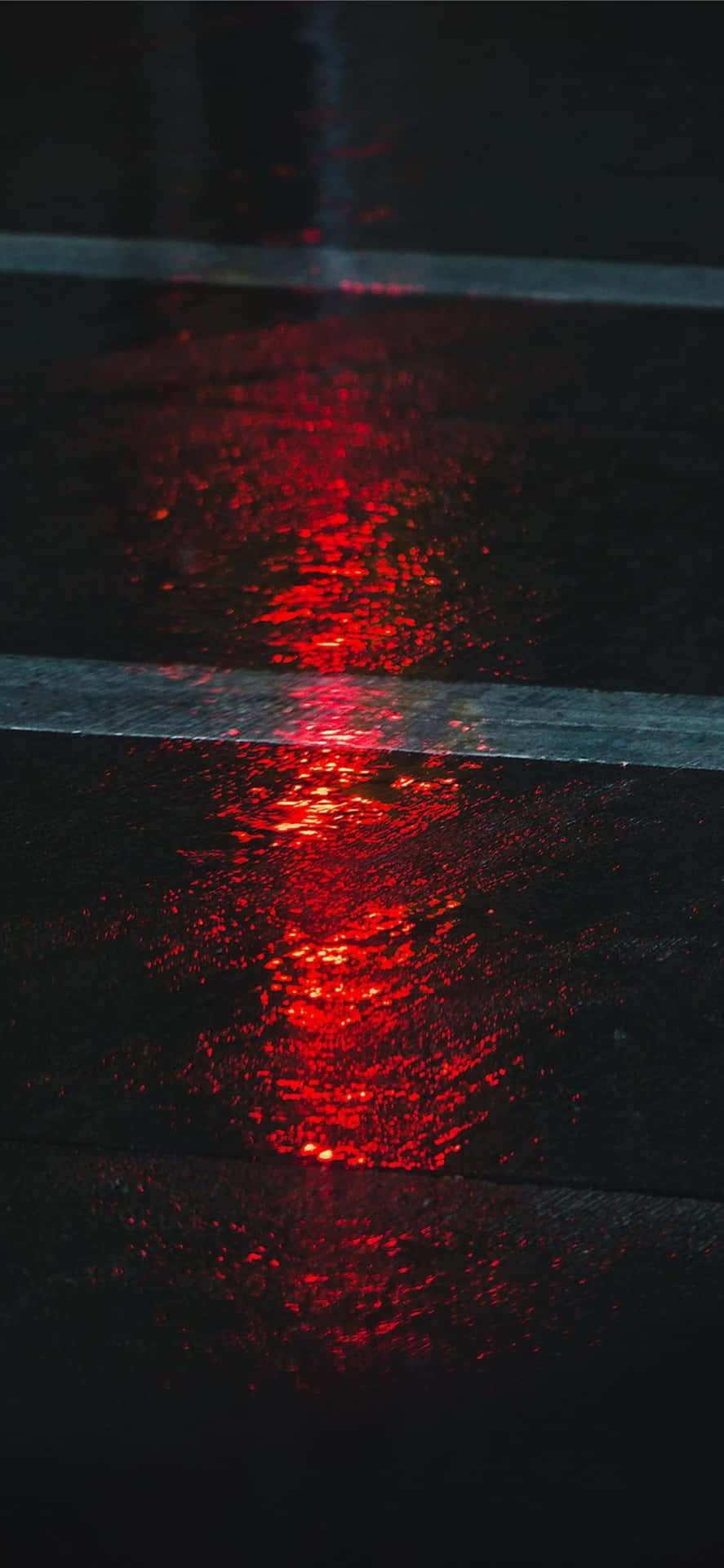 Wet Road Aesthetic Red Background