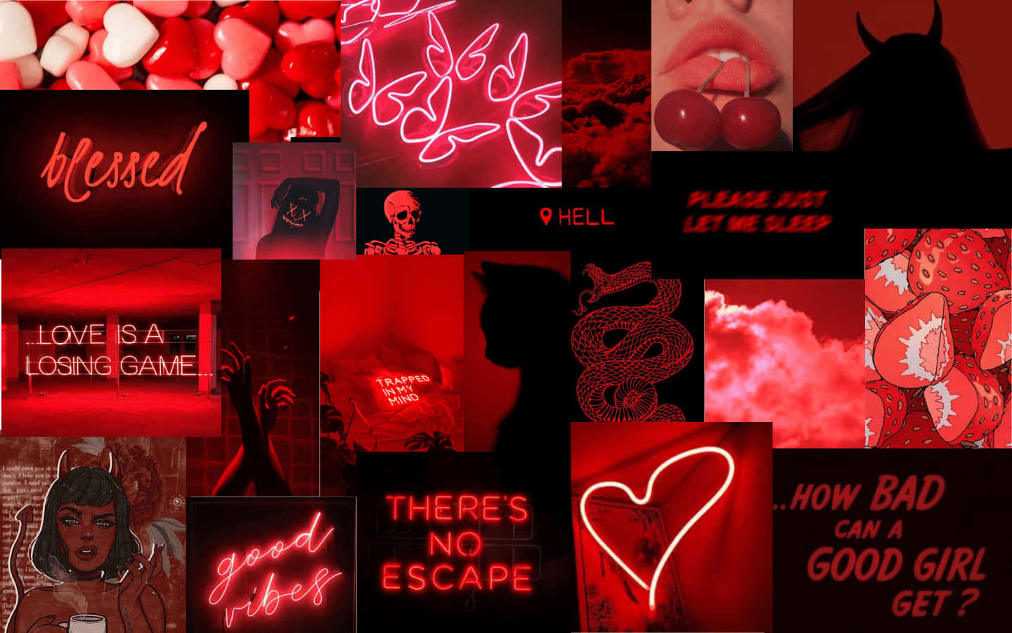 Aesthetic Red Background 1440 X 900