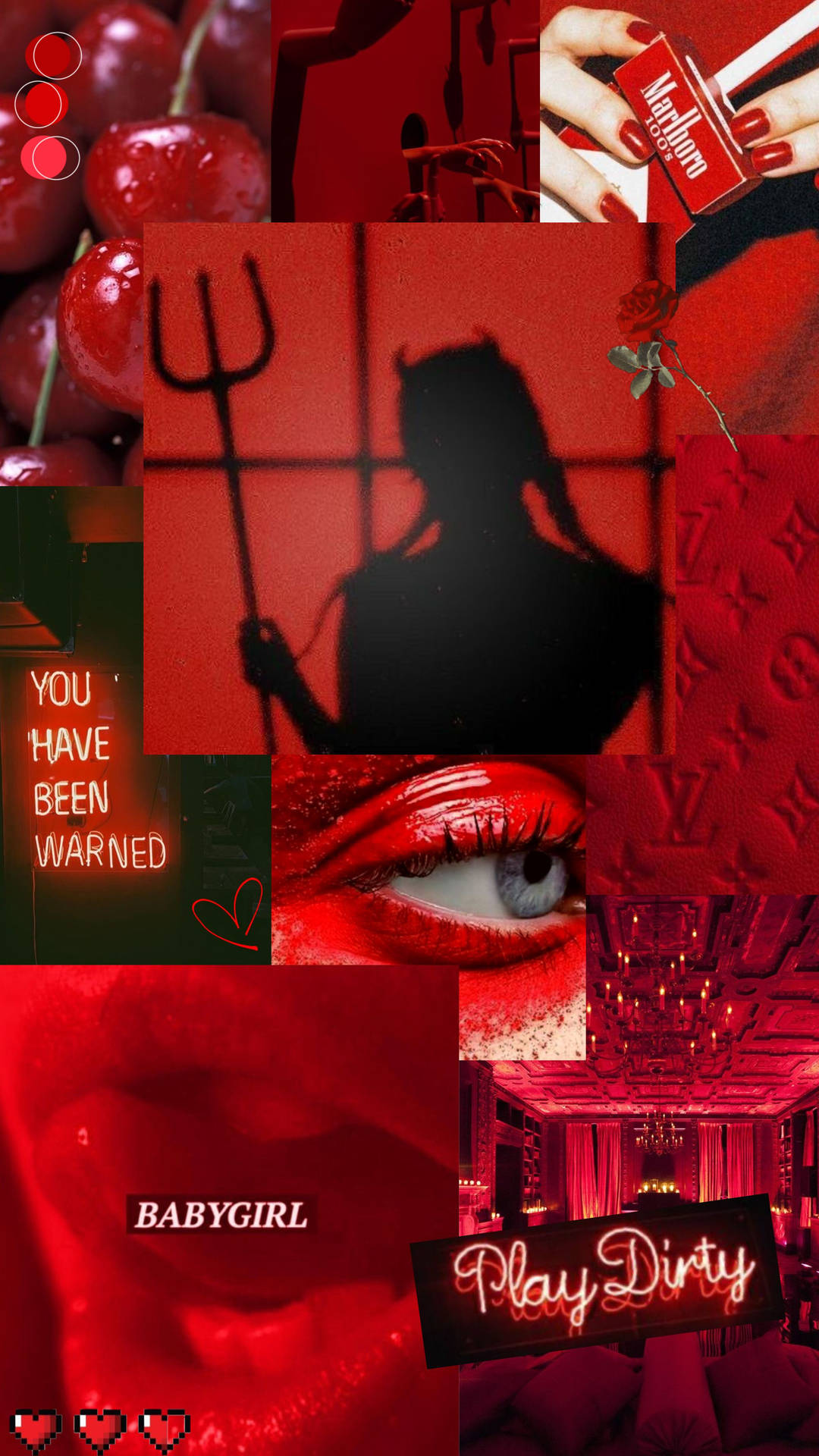 Aesthetic Red Baddie Background