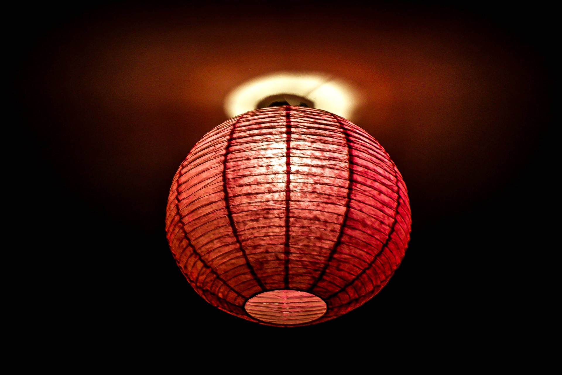 Aesthetic Red Chinese New Year Lantern Wallpaper