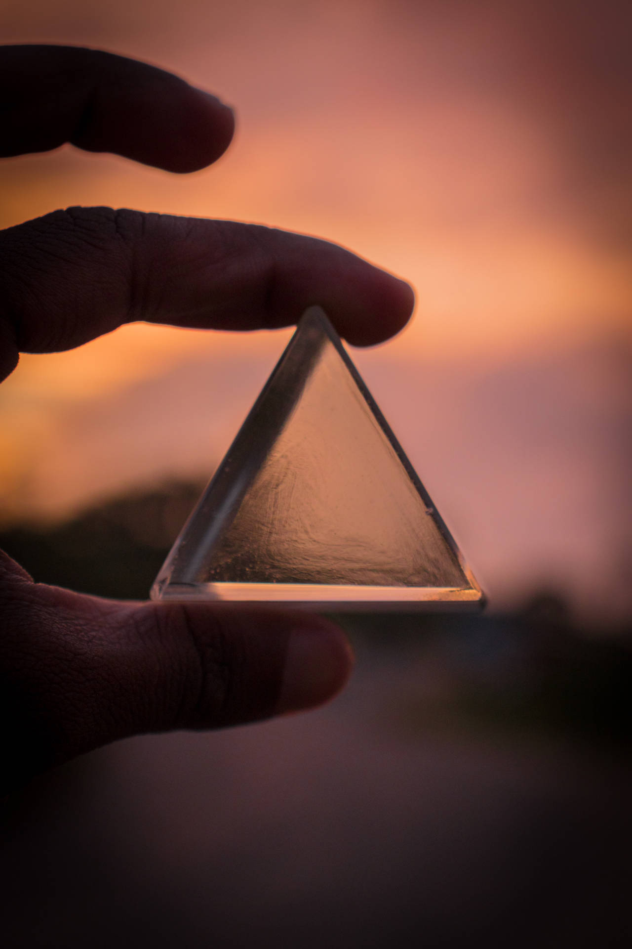 Aesthetic Resin Triangle Picture