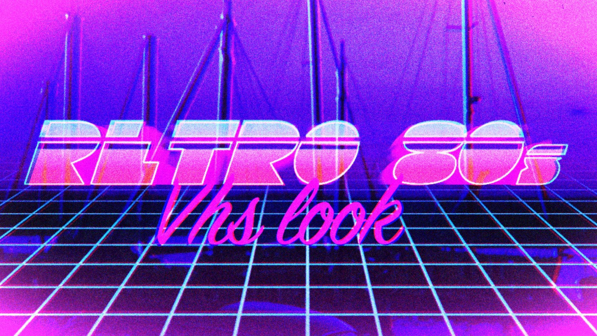 Estetiskretro 80-tals Vhs-utseende Wallpaper