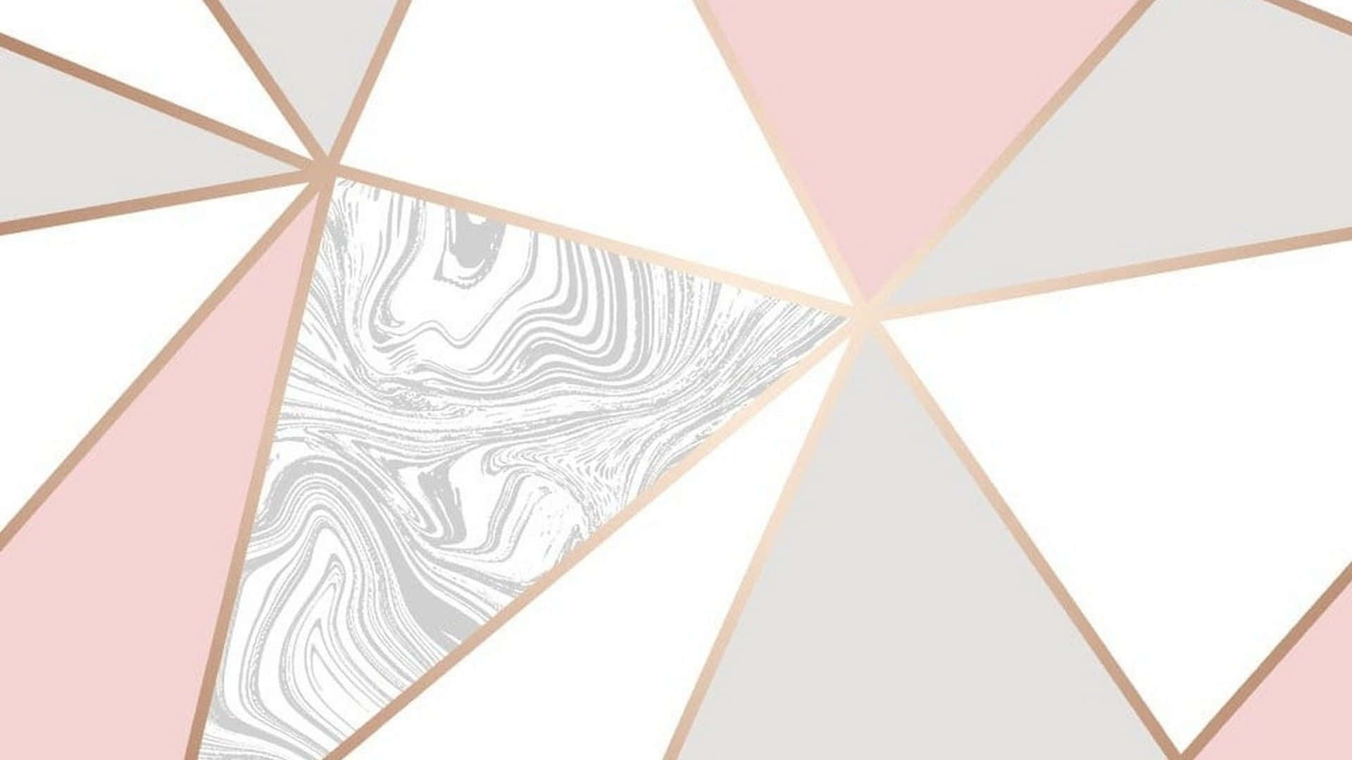 Unhermoso Diseño Abstracto En Oro Rosa