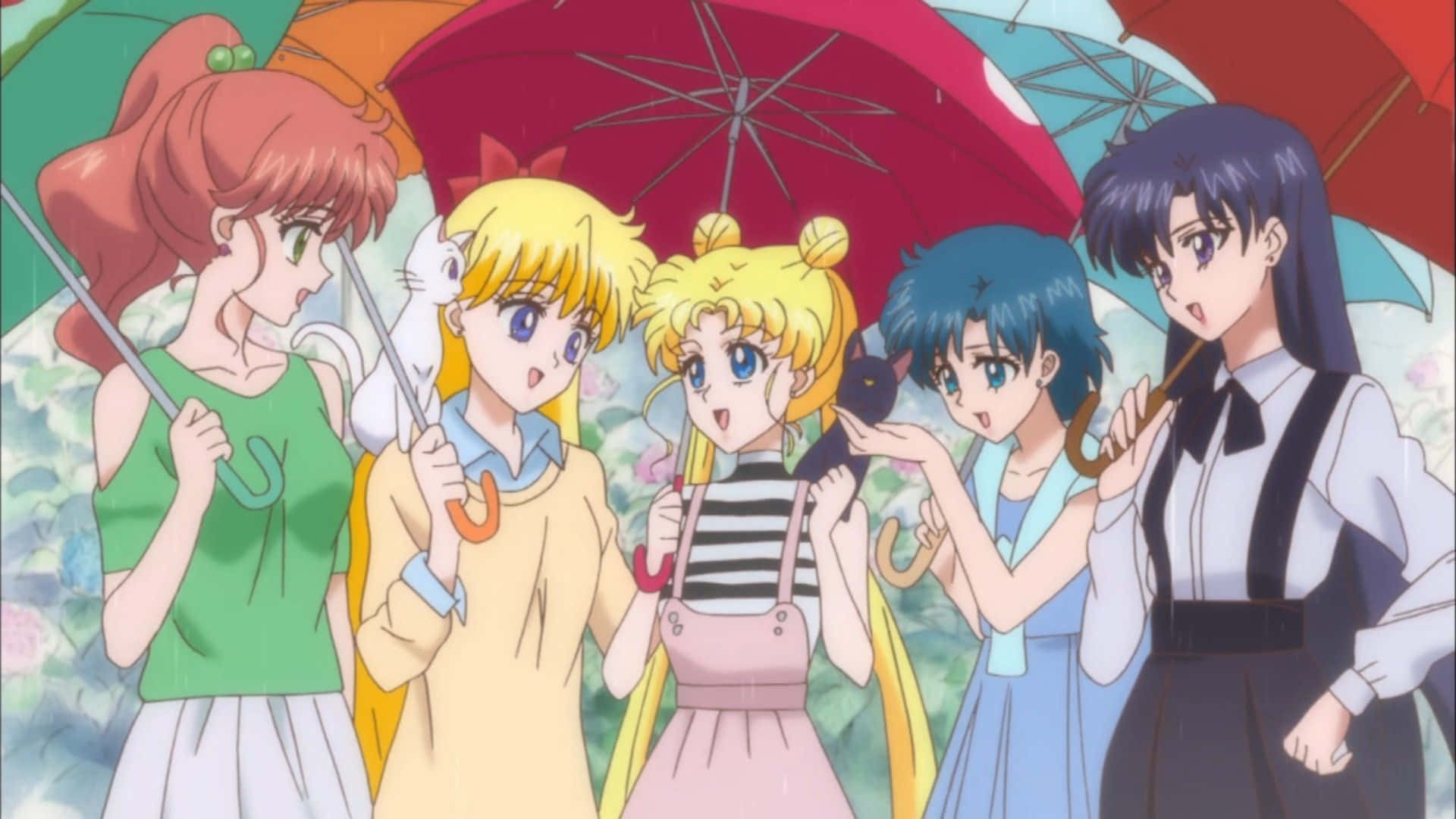 Spüredie Kraft Der Legendären Sailor Senshi - Ästhetischer Sailor Moon Wallpaper
