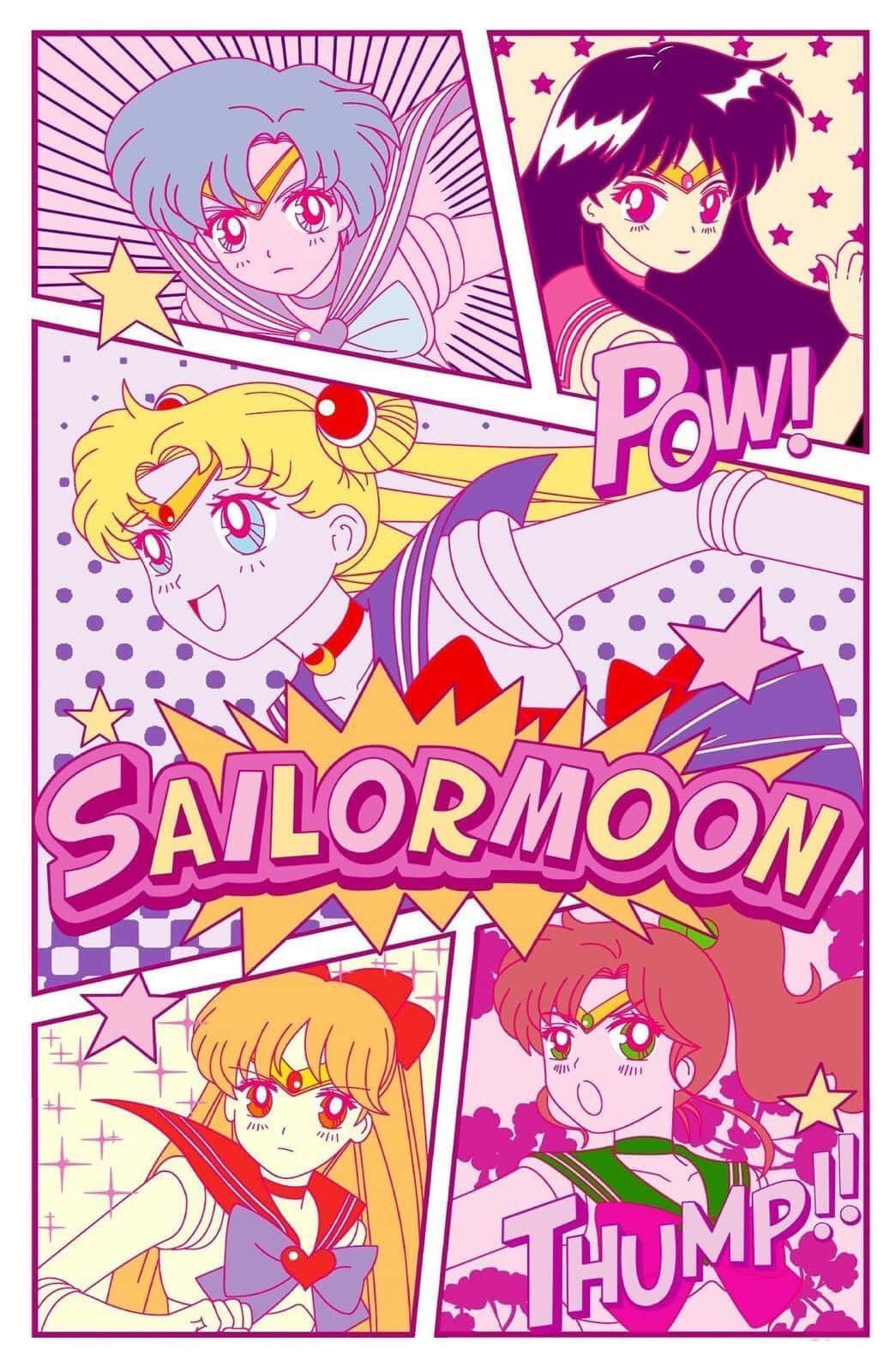 Bliv med os på æstetisk Sailor Moon-eventyr! Wallpaper