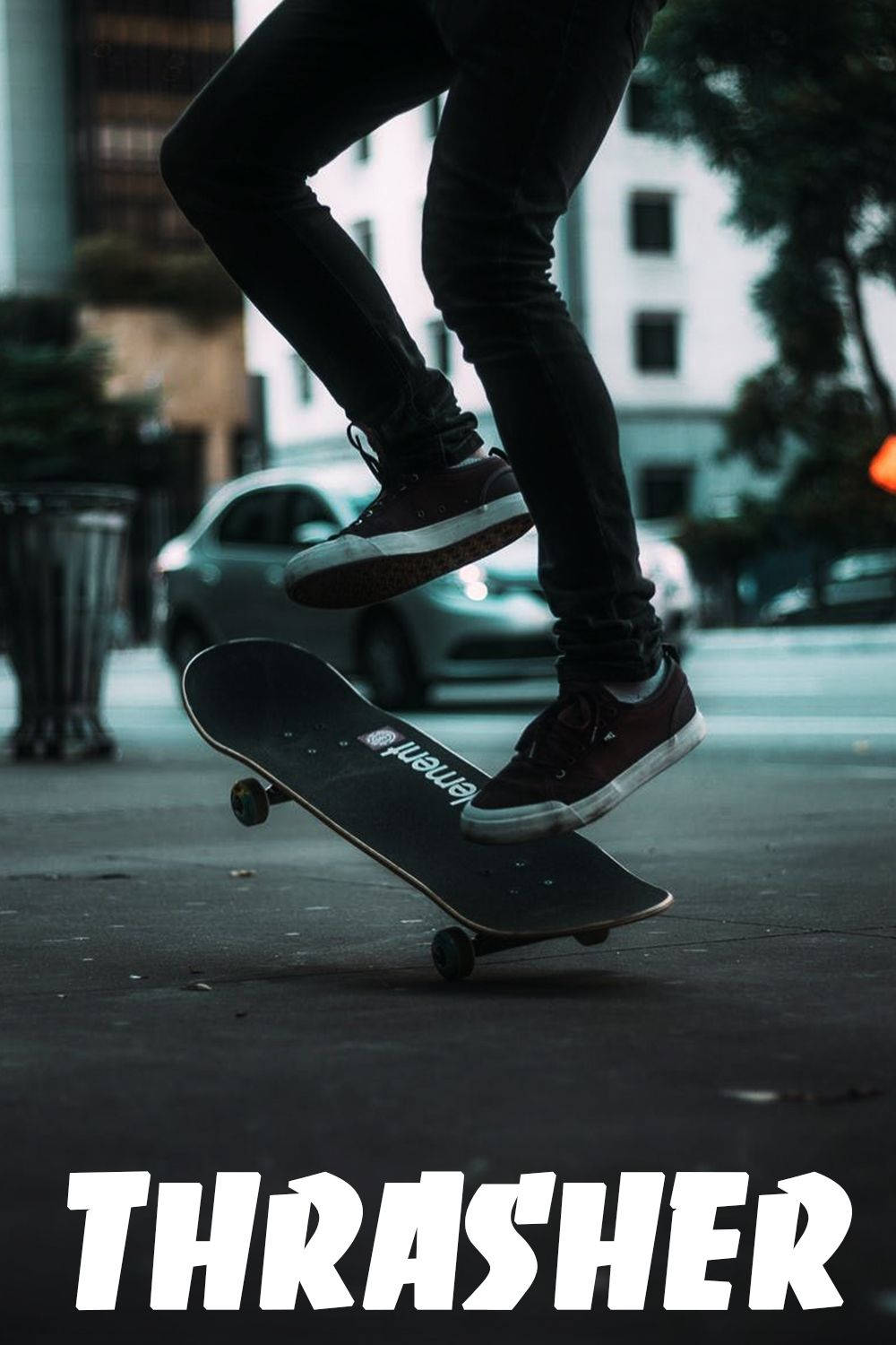 Estéticade Skateboard De La Revista Thrasher Fondo de pantalla