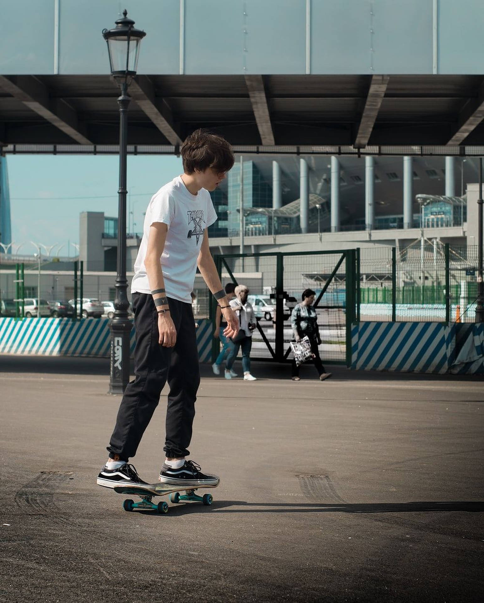 Aesthetic Skater Boy Portrait Wallpaper