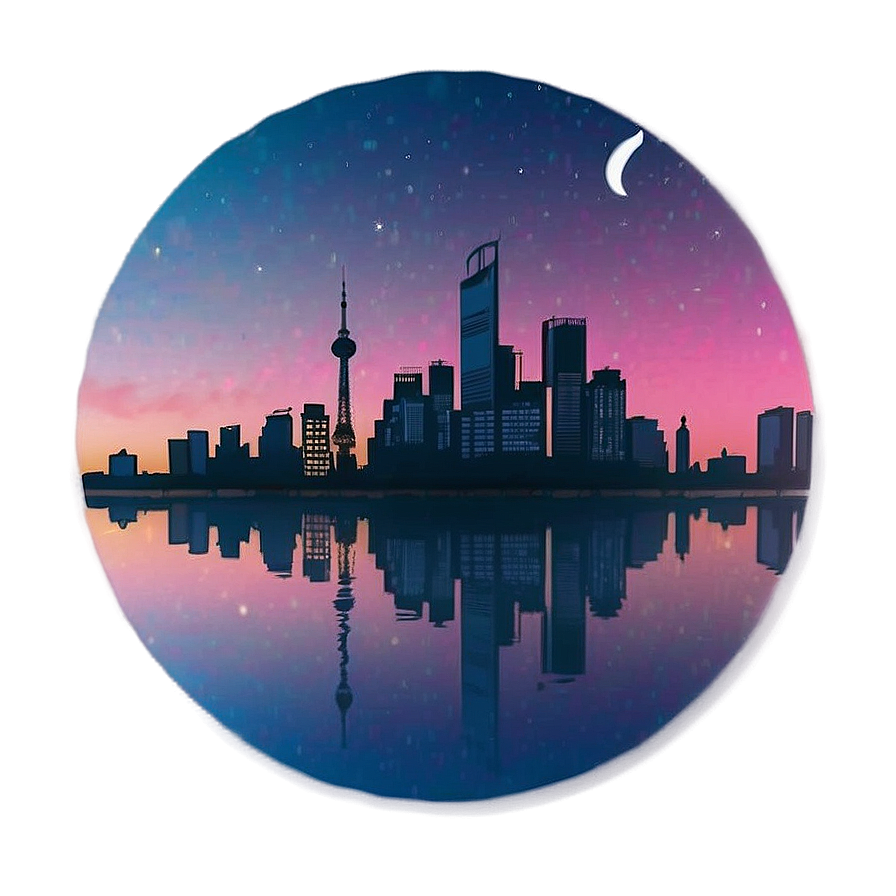 Aesthetic Skyline Silhouette Png 94 PNG