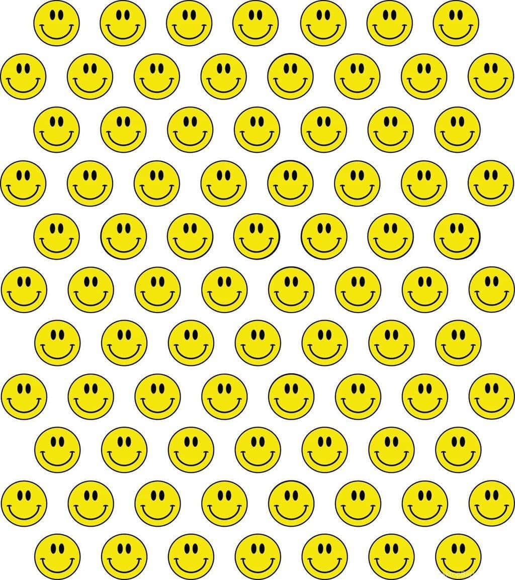 Vibrant Aesthetic Smiley Face Wallpaper